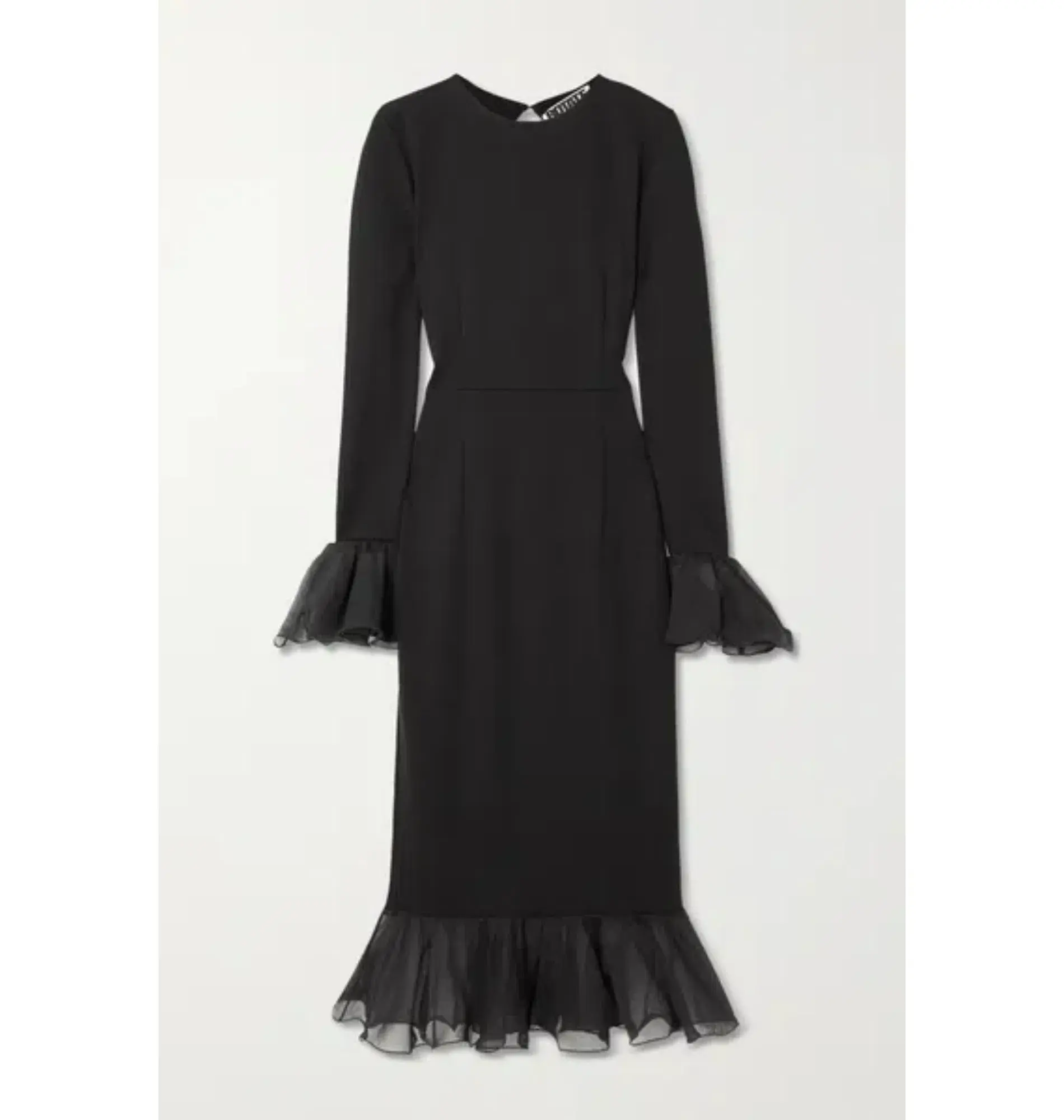 Rotate Birger Christensen Irena Midi Dress Black Size AU 8  - Image 3