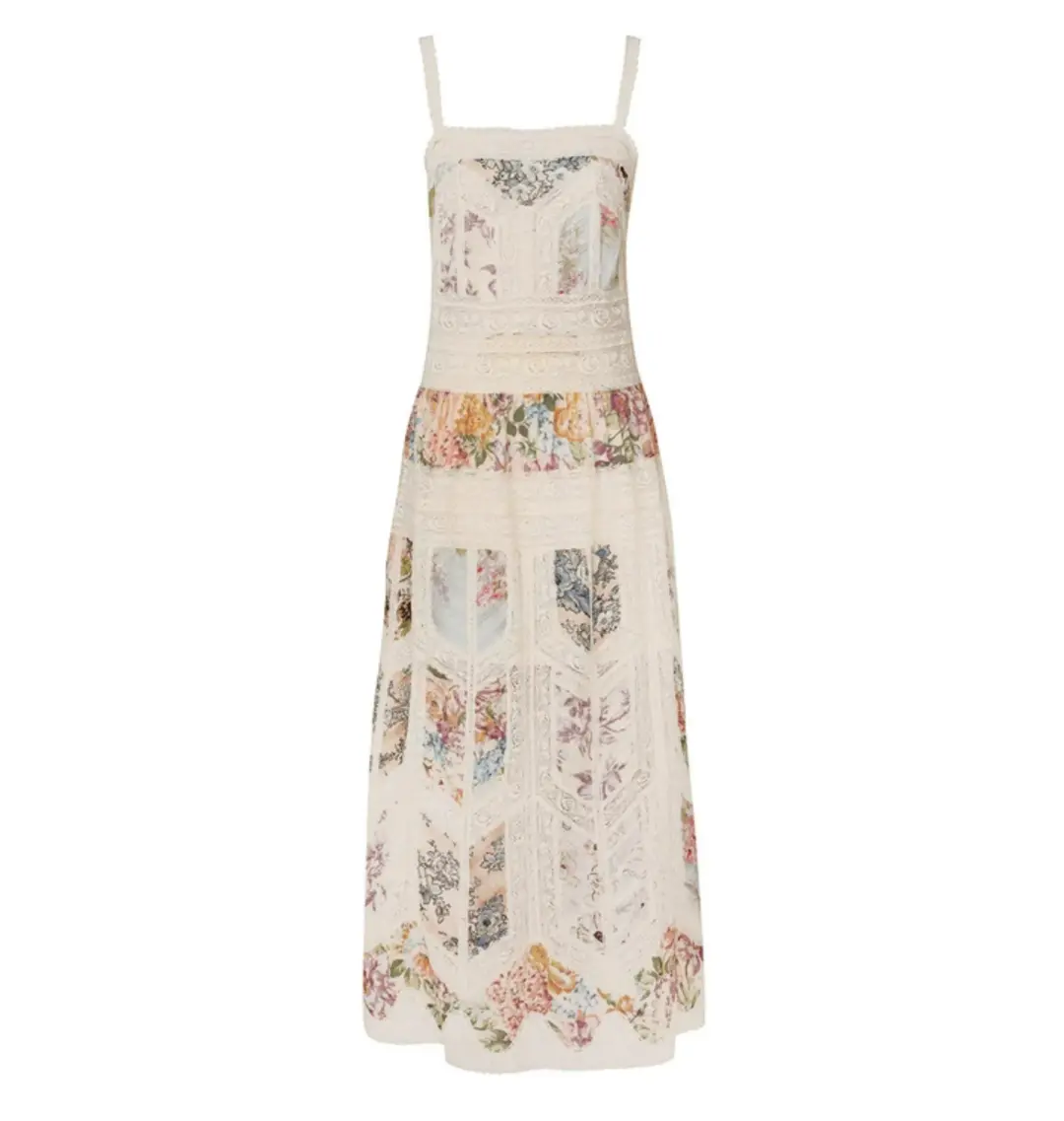 Zimmermann Halliday Slip Dress in Spliced Size 2 / AU 12 for rent on The Volte - main image