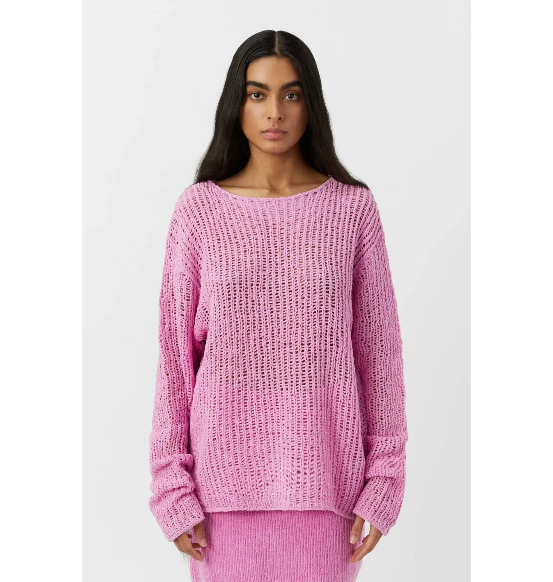 Camilla and Marc Mylo Knit Jumper S / AU 8 and Skirt Size M / AU 10 Set Bubblegum Pink - Image 3