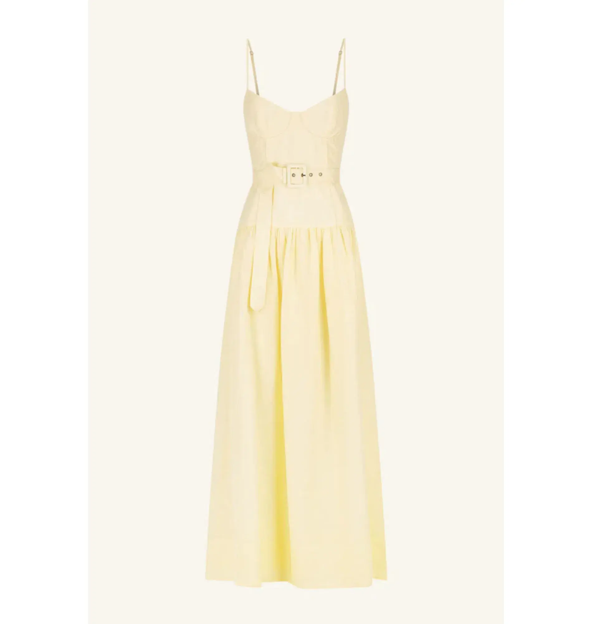 Shona Joy Limon Panelled Bustier Maxi Dress in Lemonade Size AU 8 - Image 5