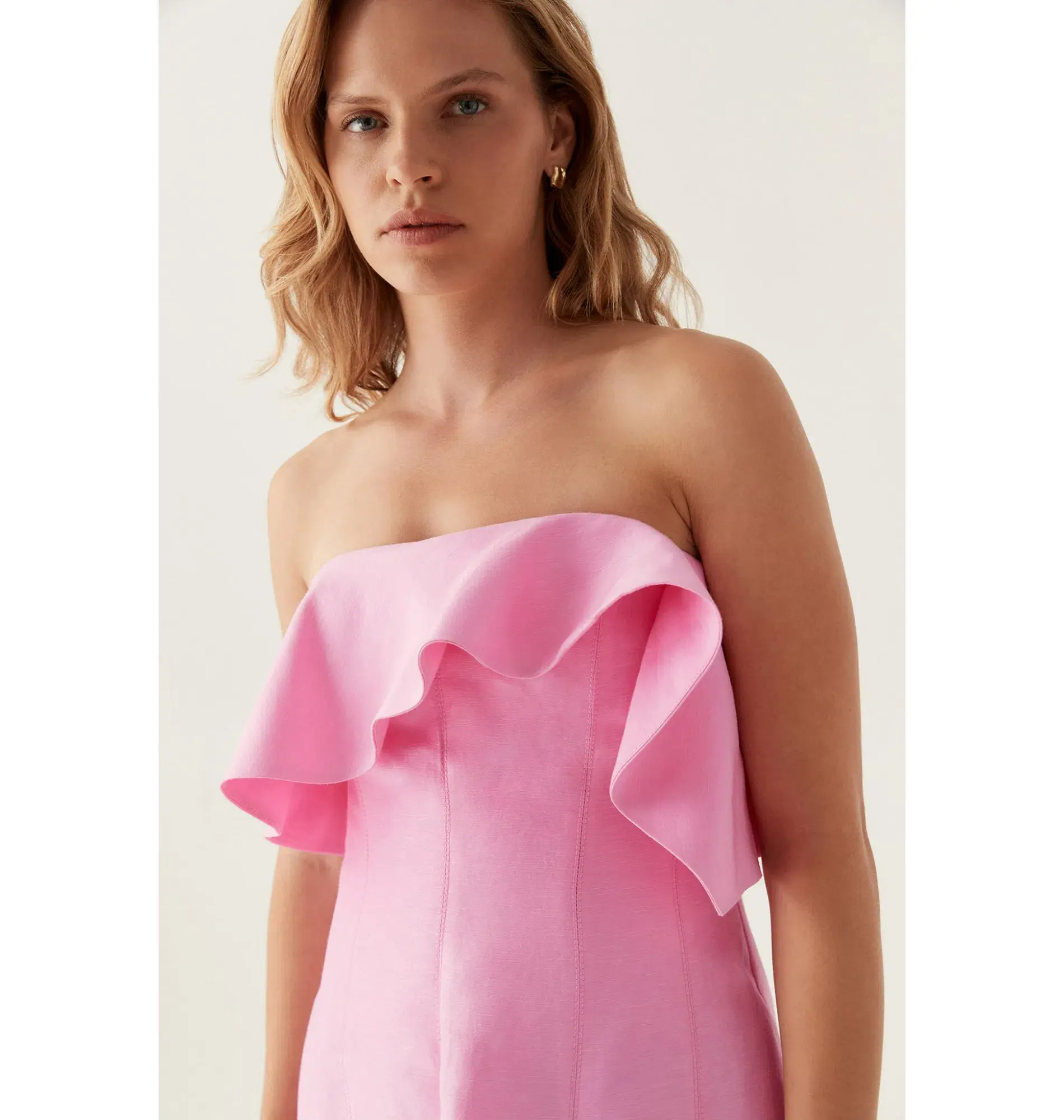 Aje Shallows Strapless Gown Bon Bon Pink Size AU 10 - Image 2