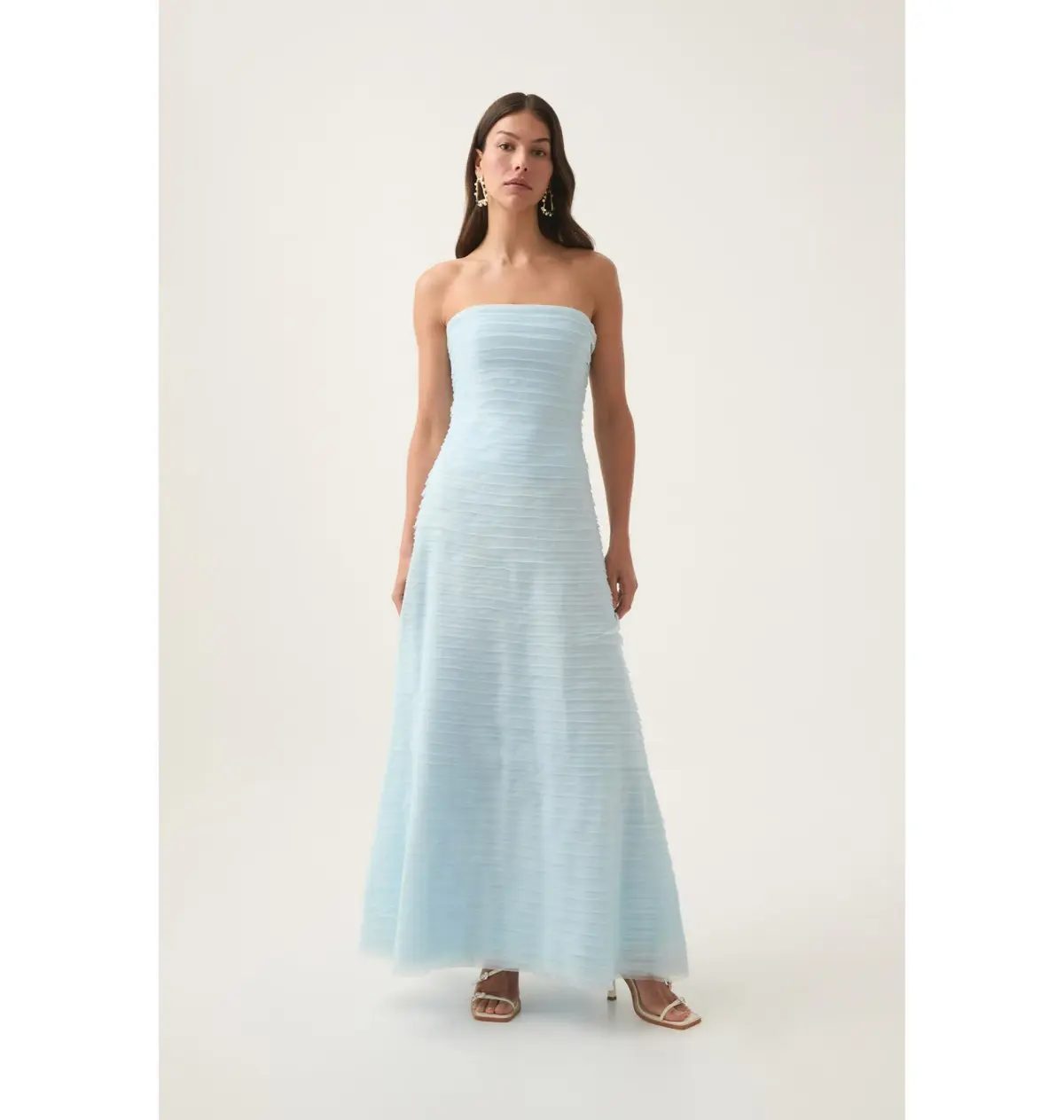 Aje Soundscape Maxi Dress Baby Blue Size AU 8  - Image 1
