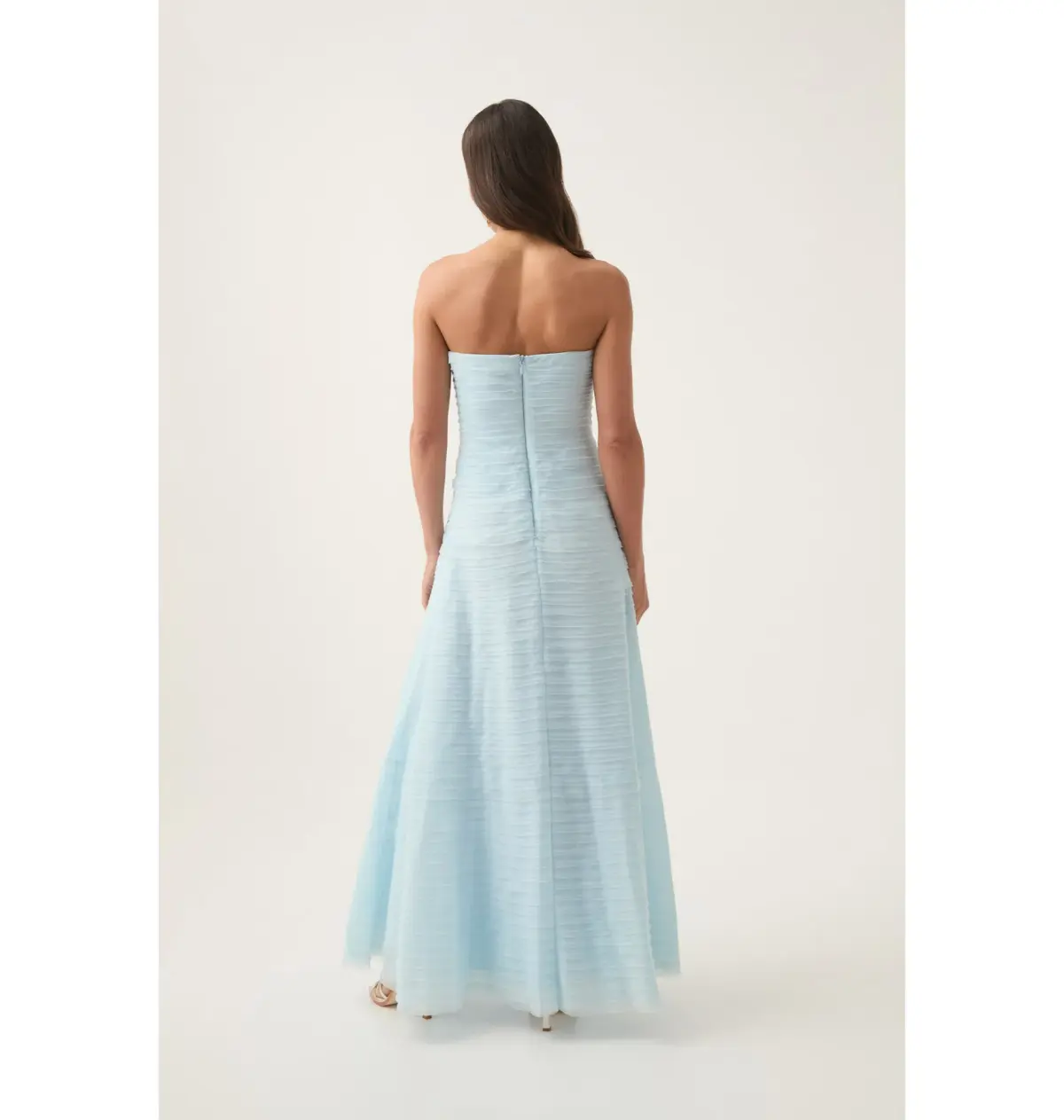 Aje Soundscape Maxi Dress Baby Blue Size AU 8  - Image 3