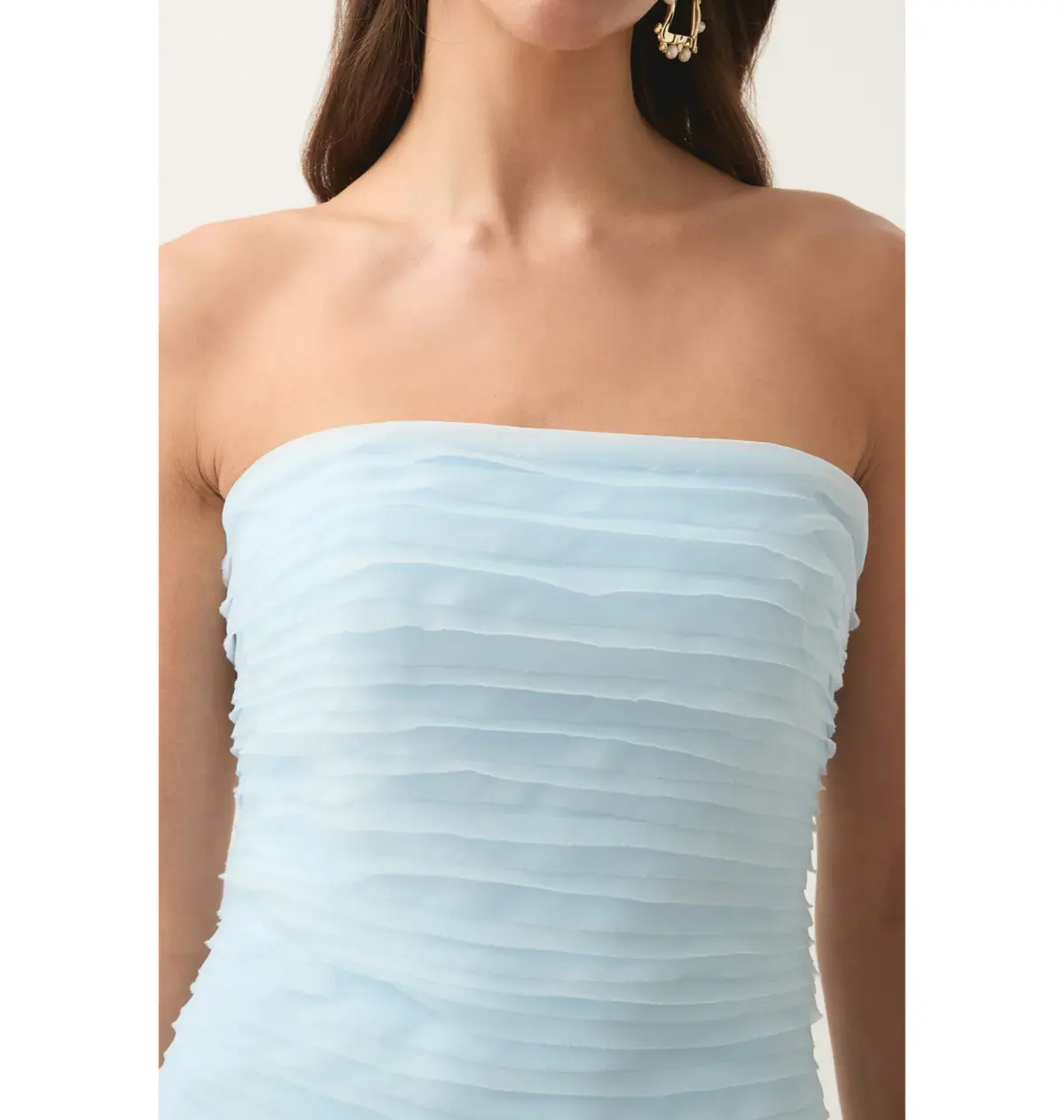 Aje Soundscape Maxi Dress Baby Blue Size AU 8  - Image 2