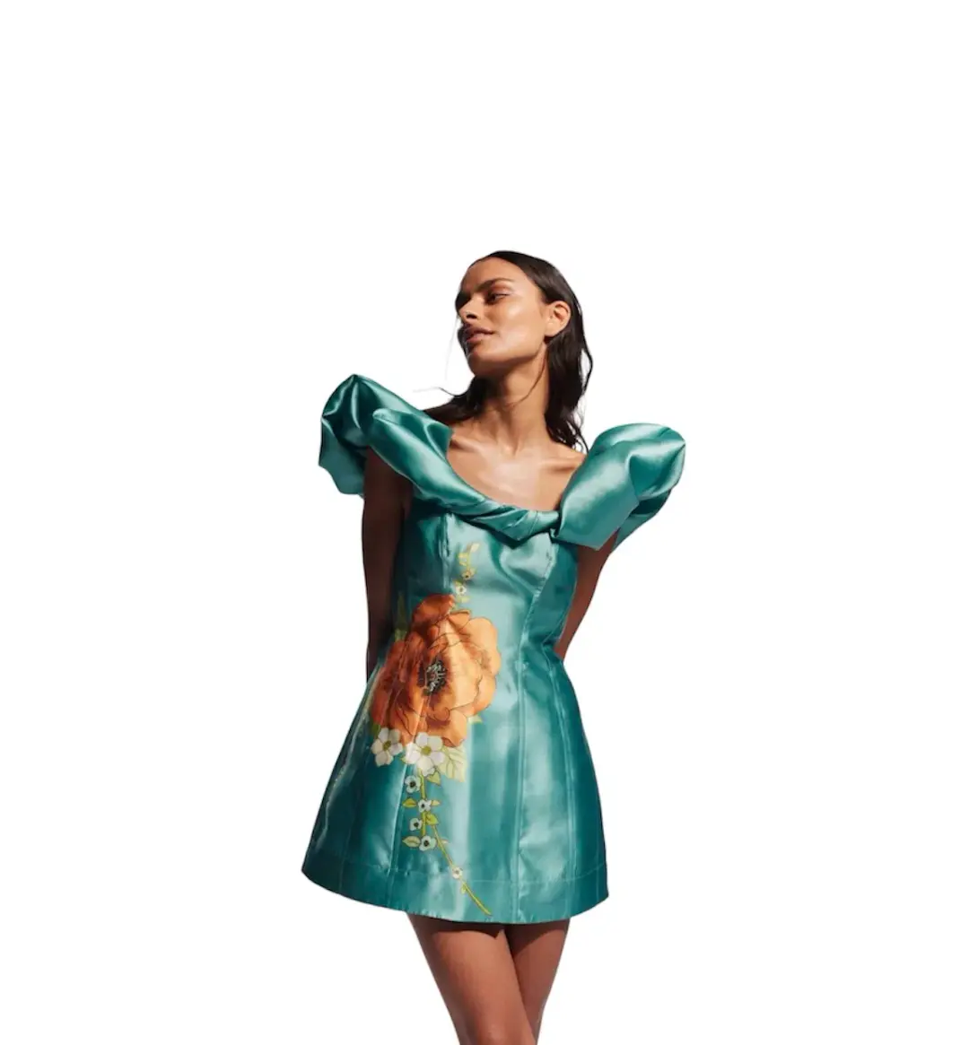 Alemais Regent Jade Mini Dress Size AU 10 for rent on The Volte - main image