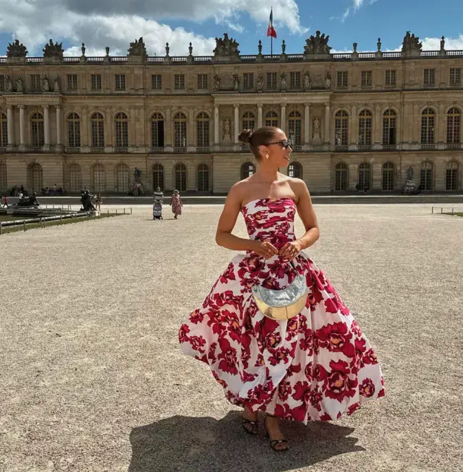 Aje Behold Maxi Dress Blooming Blooms Size 10 for rent on The Volte - main image