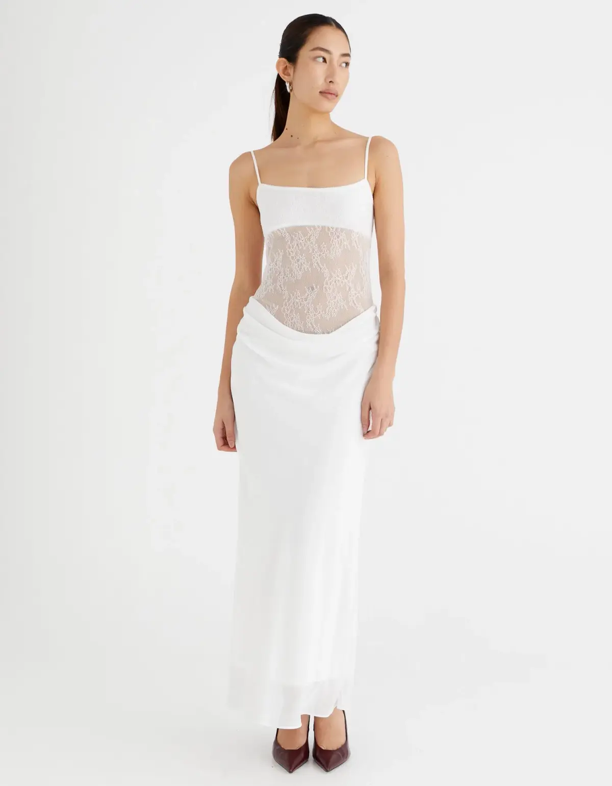 BENNI Gabriel Maxi Dress White Size S / AU 8 - Image 1
