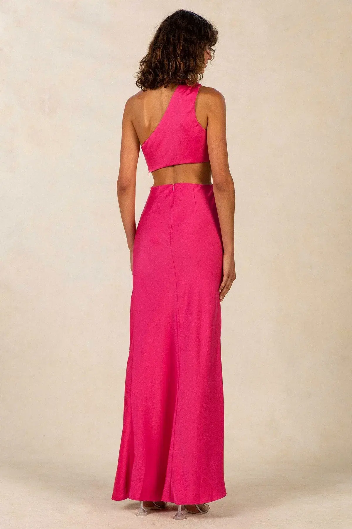 Misha Kristin Gown Hot Pink Size 8 - Image 2