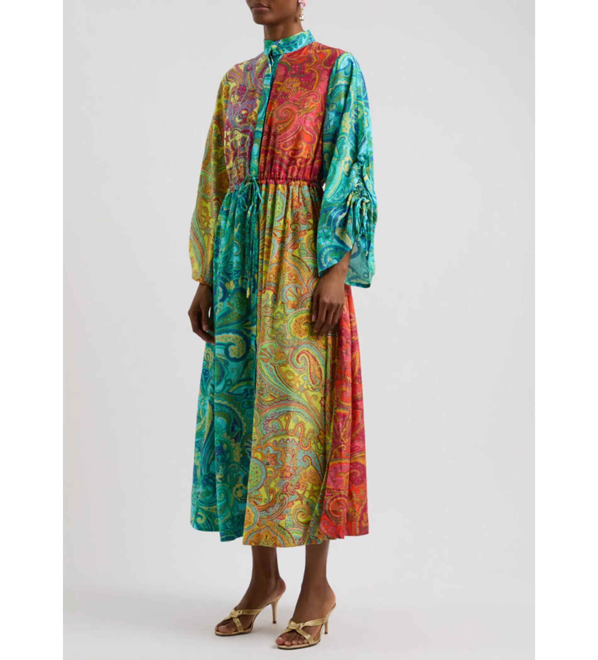 Alemais Ceto Spliced Shirtdress Multi Size 10  - Image 1