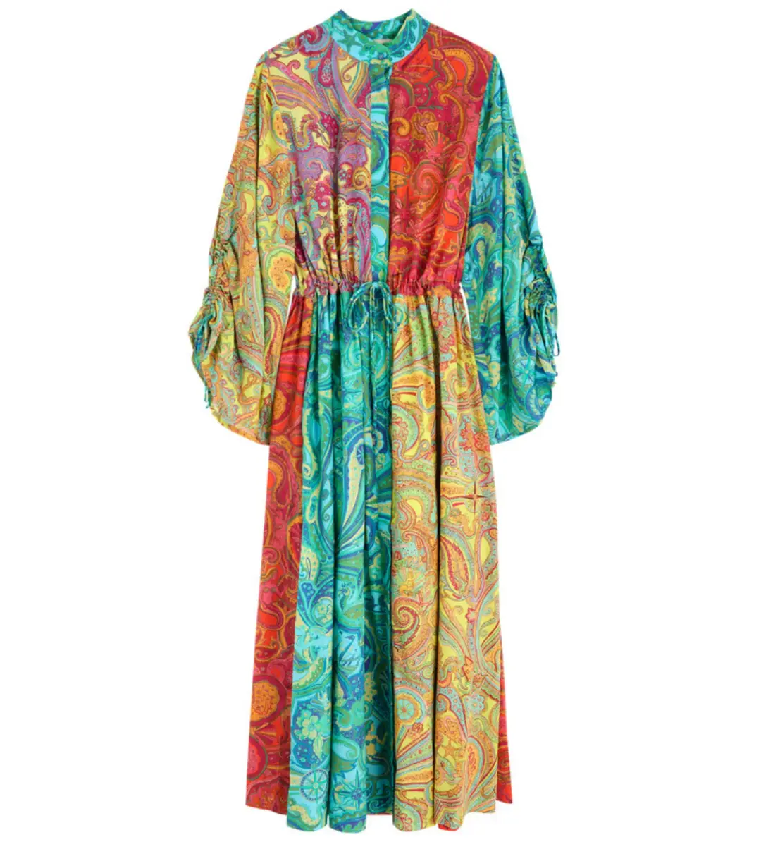 Alemais Ceto Spliced Shirtdress Multi Size 10  for rent on The Volte - main image