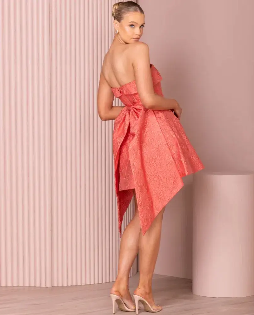 Azzurielle Nahla Mini Dress Blush Size 8  - Image 3