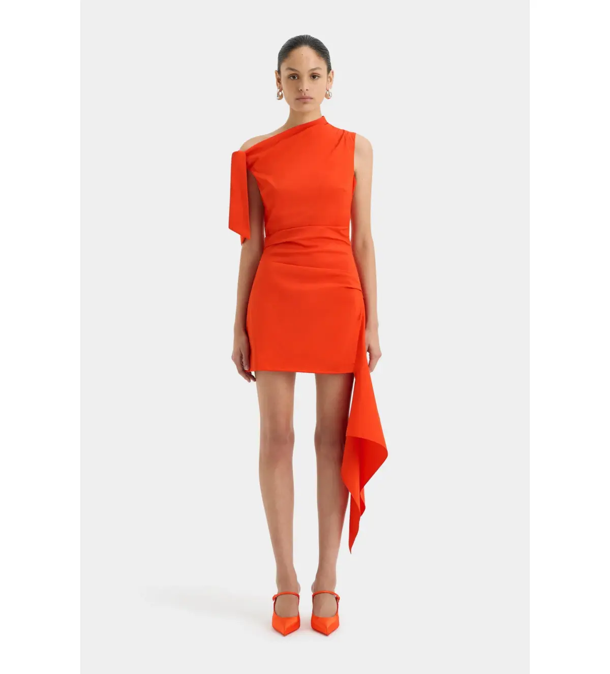 Sir The Label Dahlia Mini Dress in Tangerine Size 1/Au 8 - Image 1