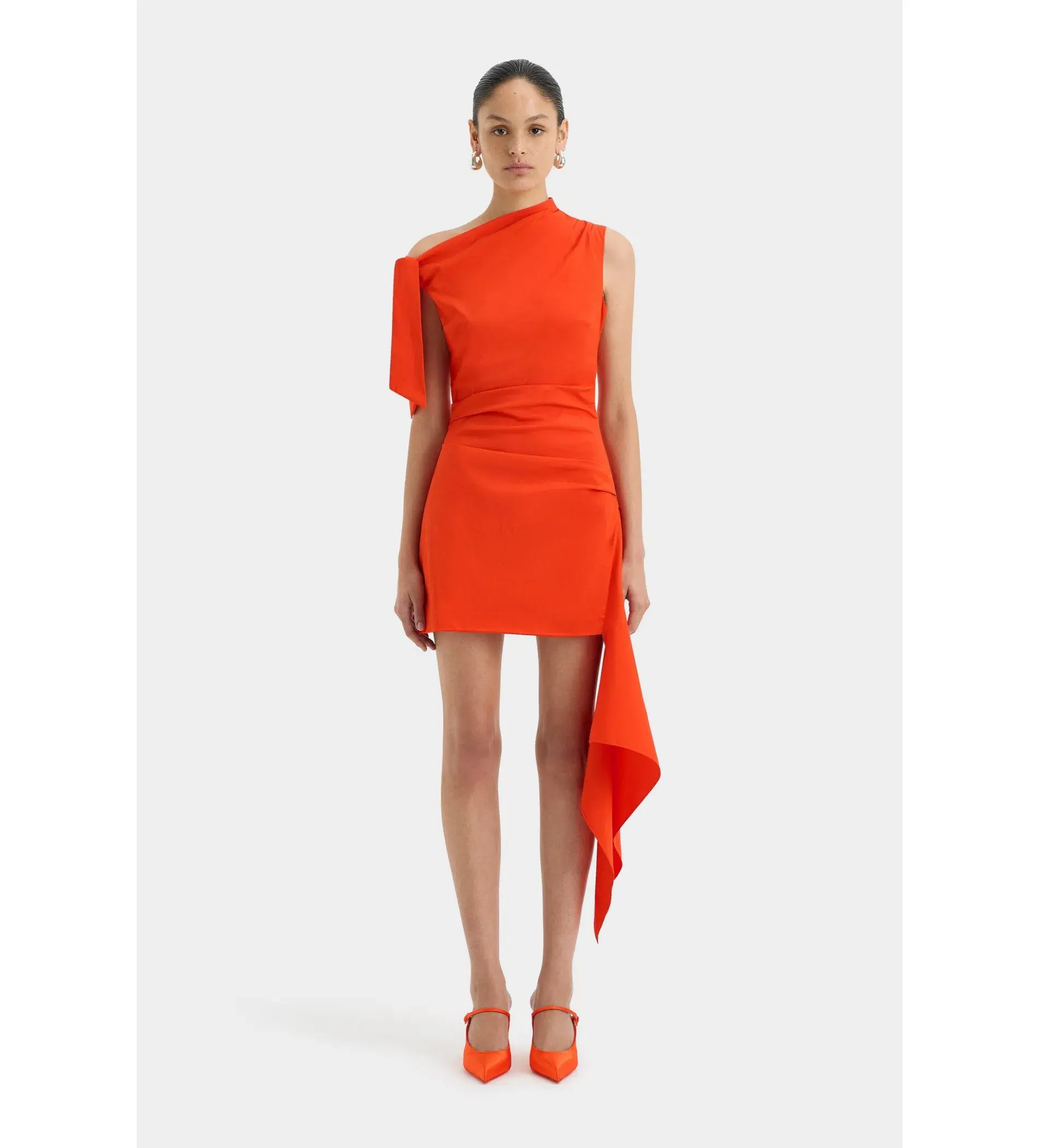 Sir The Label Dahlia Mini Dress in Tangerine Size 0/Au 6 - Image 1