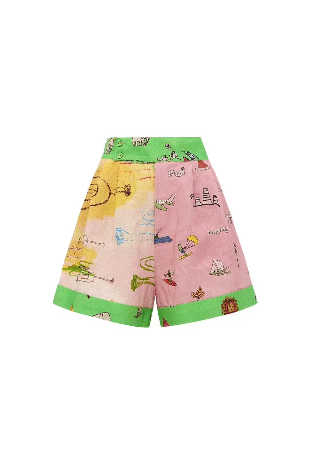 Alemais Jet Shirt and Short Set Multi Print Size 8  - Image 4