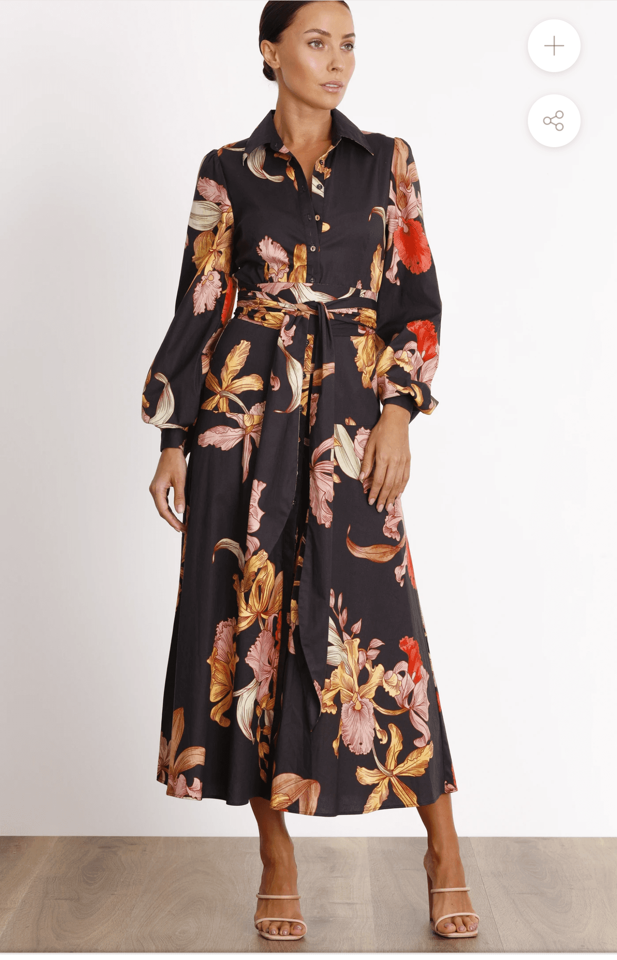 Pasduchas Calyx Shirt Midi Floral Size 8 - Image 2
