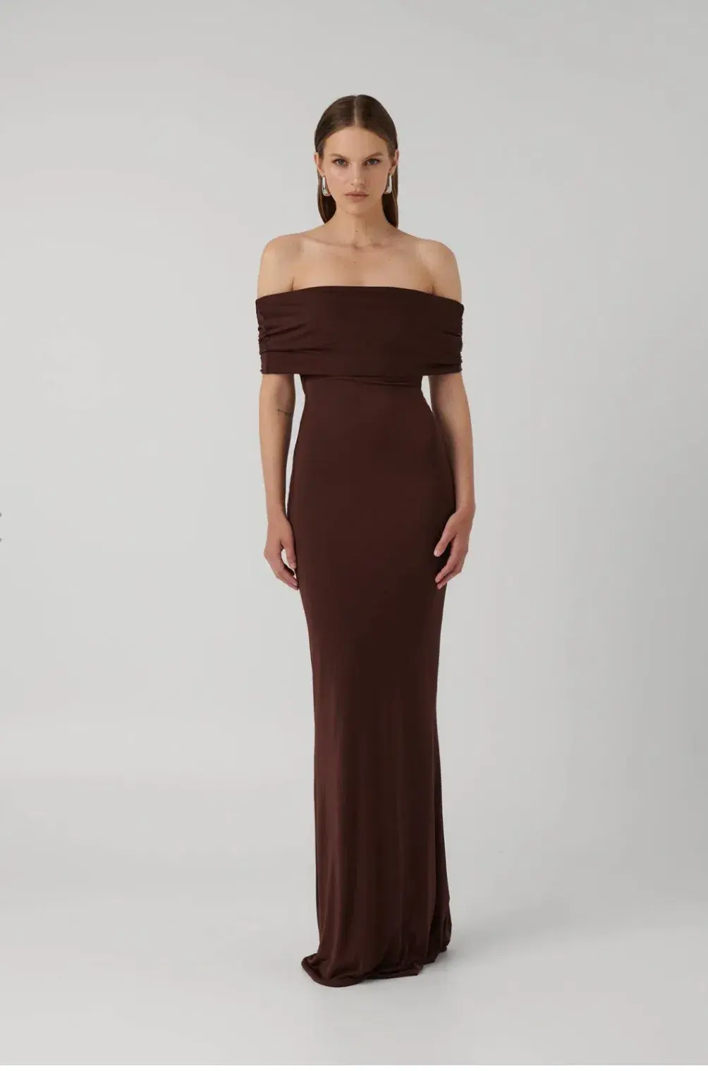 Effie Kats Viela Gown Cocoa Size 10  - Image 1