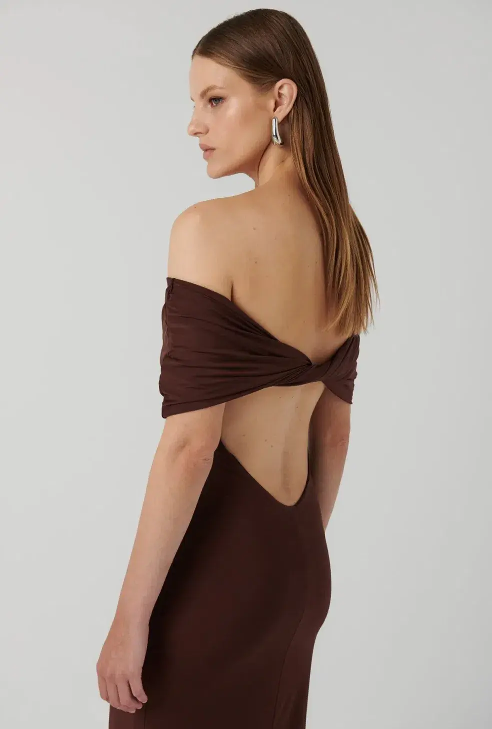 Effie Kats Viela Gown Cocoa Size 10  - Image 2