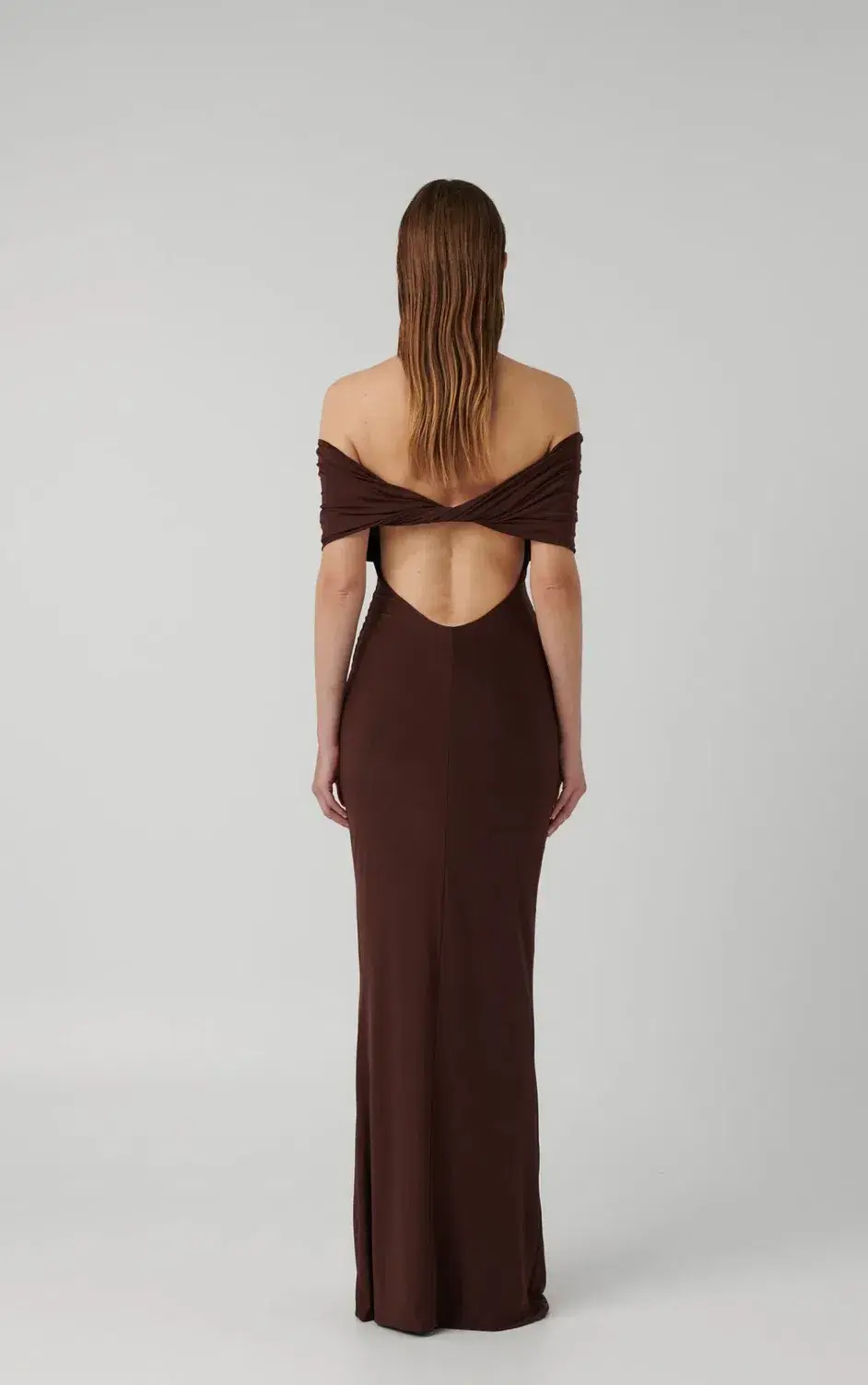 Effie Kats Viela Gown Cocoa Size 10  - Image 3