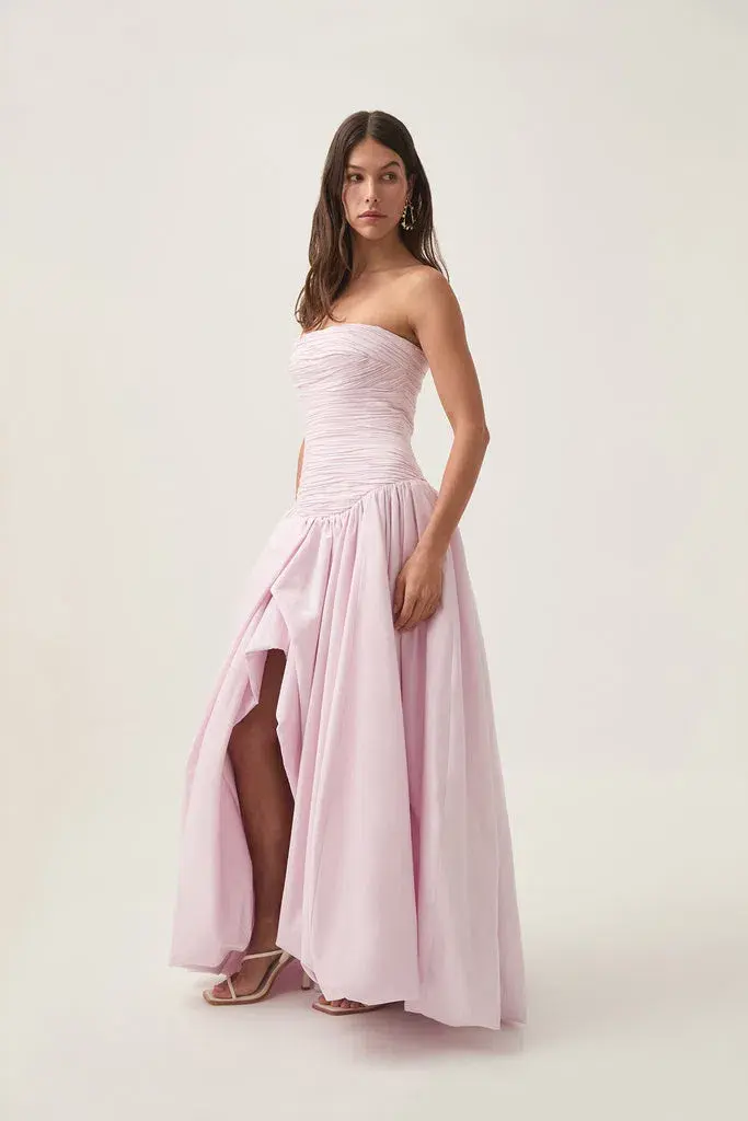 Aje Violette Bubble Hem Maxi Dress Pastel Pink Size 6 - Image 1