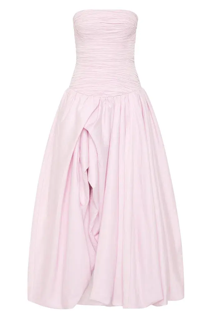 Aje Violette Bubble Hem Maxi Dress Pastel Pink Size 6 - Image 4