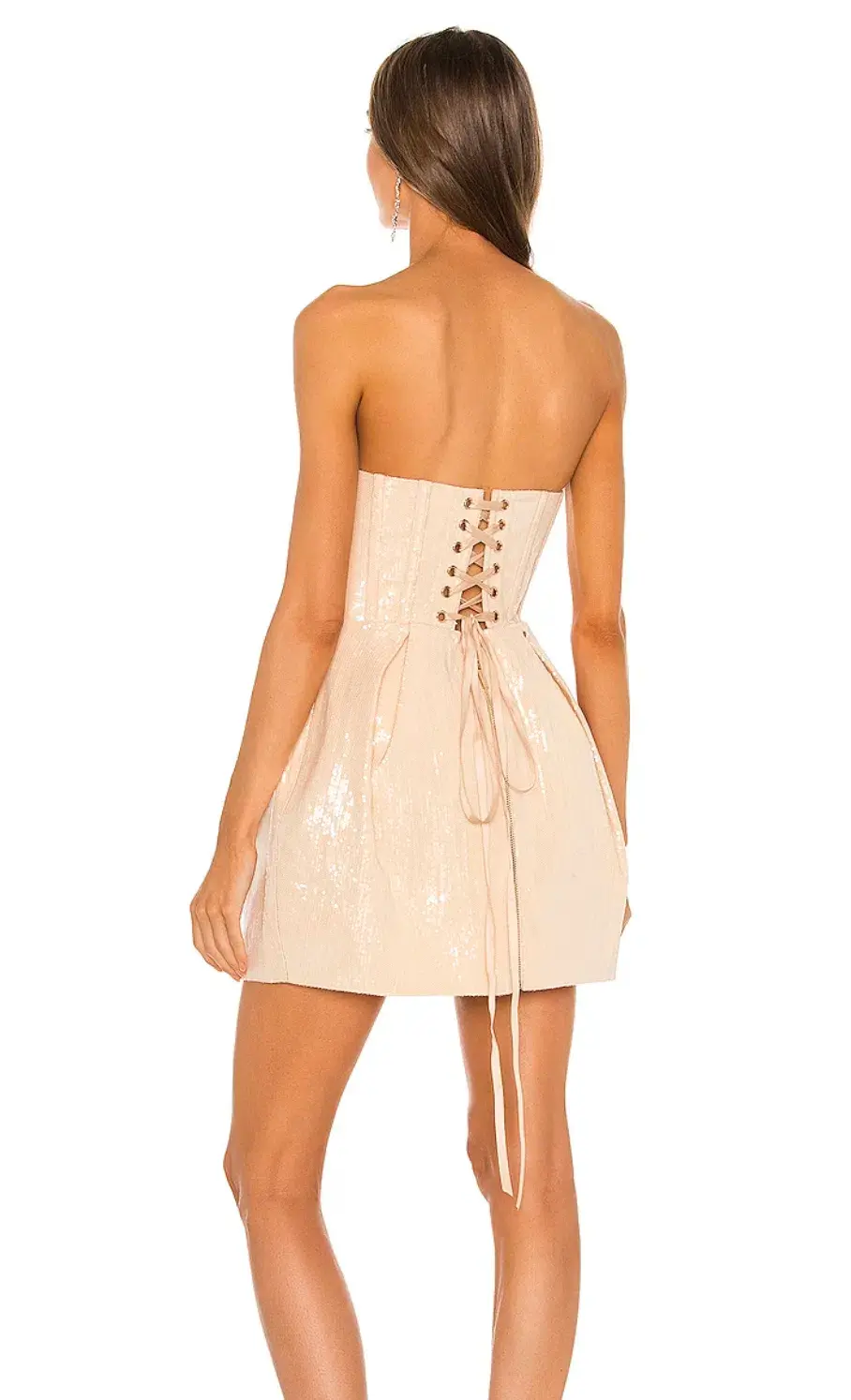 Bronx and Banco Maraya Corset Dress Cream Size S/Au 8  - Image 4