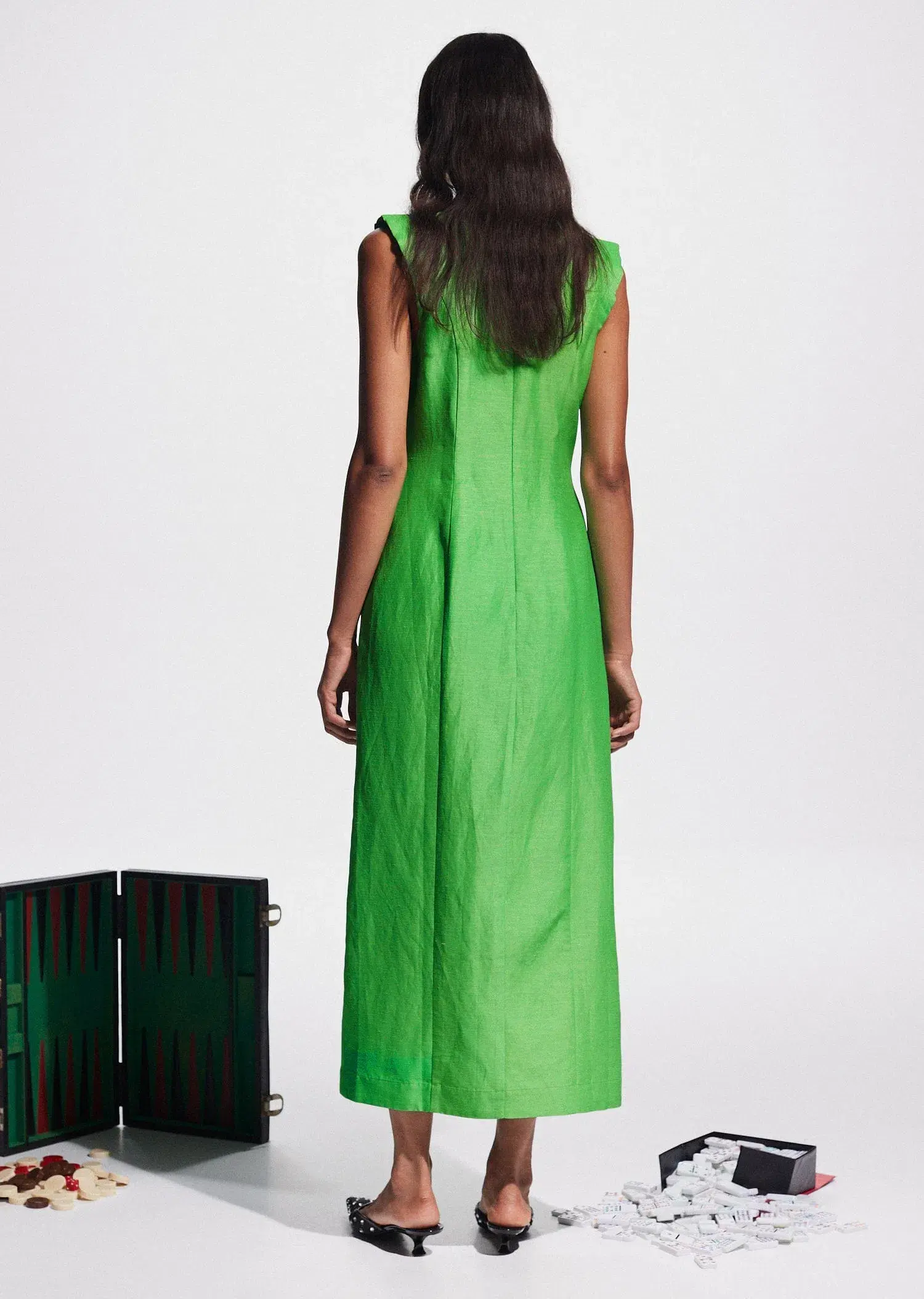 Alemais Dazzle Midi Dress Green Size 10 - Image 3
