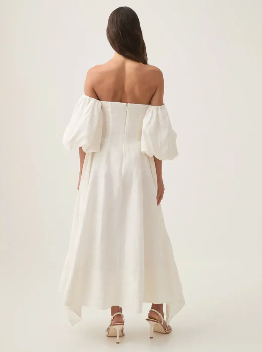 Aje Incarnation Midi Dress Ivory Size 8 - Image 2