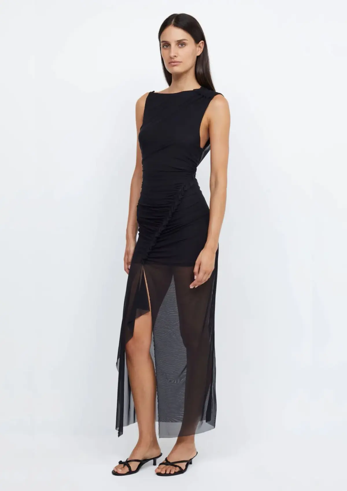 Bec & Bridge Julien Asym Maxi Dress Black Size 10 - Image 1