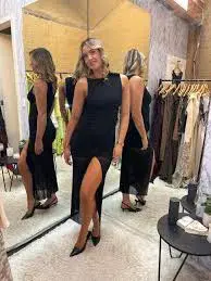 Bec & Bridge Julien Asym Maxi Dress Black Size 10 for rent on The Volte - main image