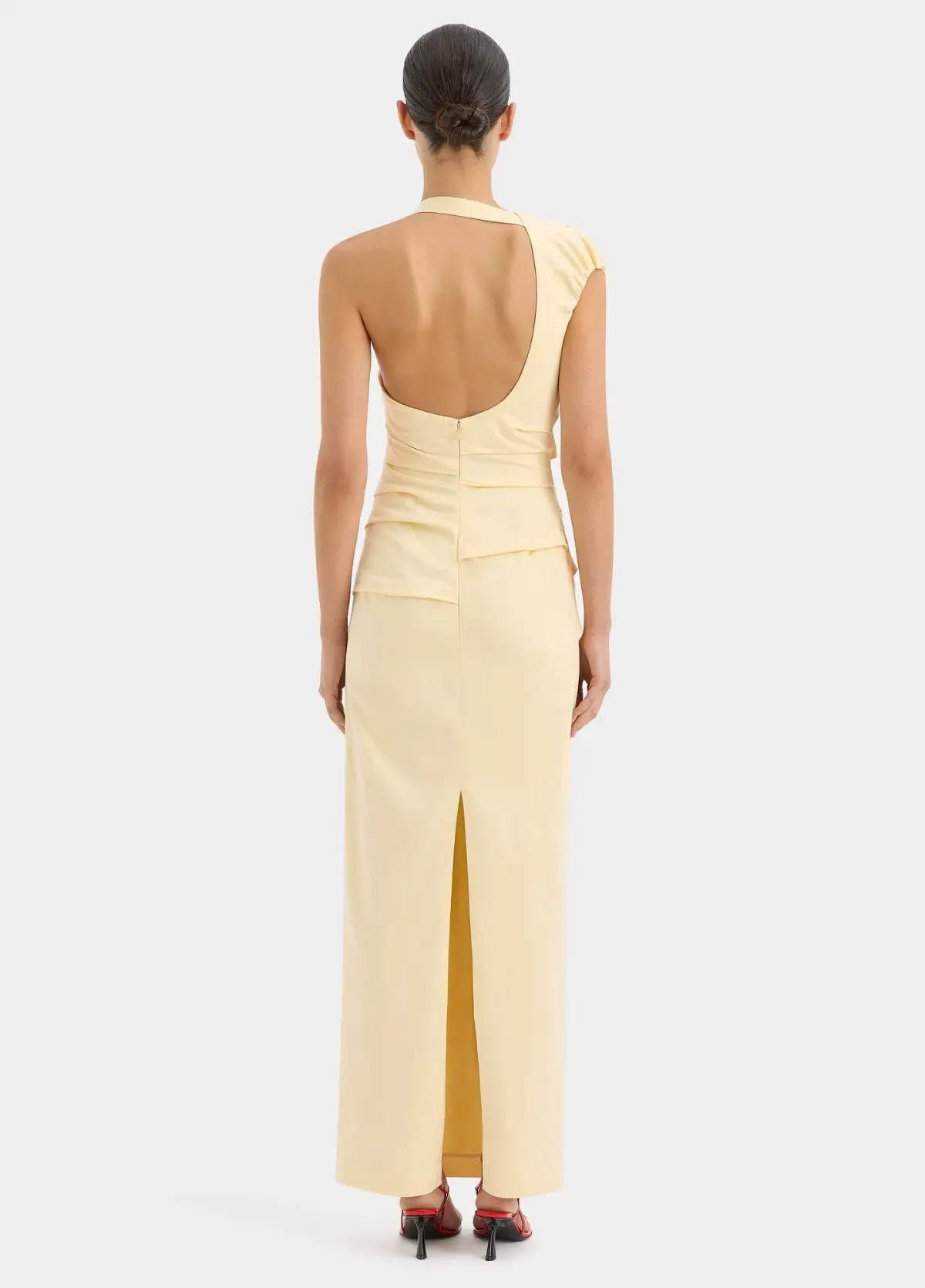 Sir the Label Giacomo Gathered Gown Butter Yellow Size 8 - Image 2