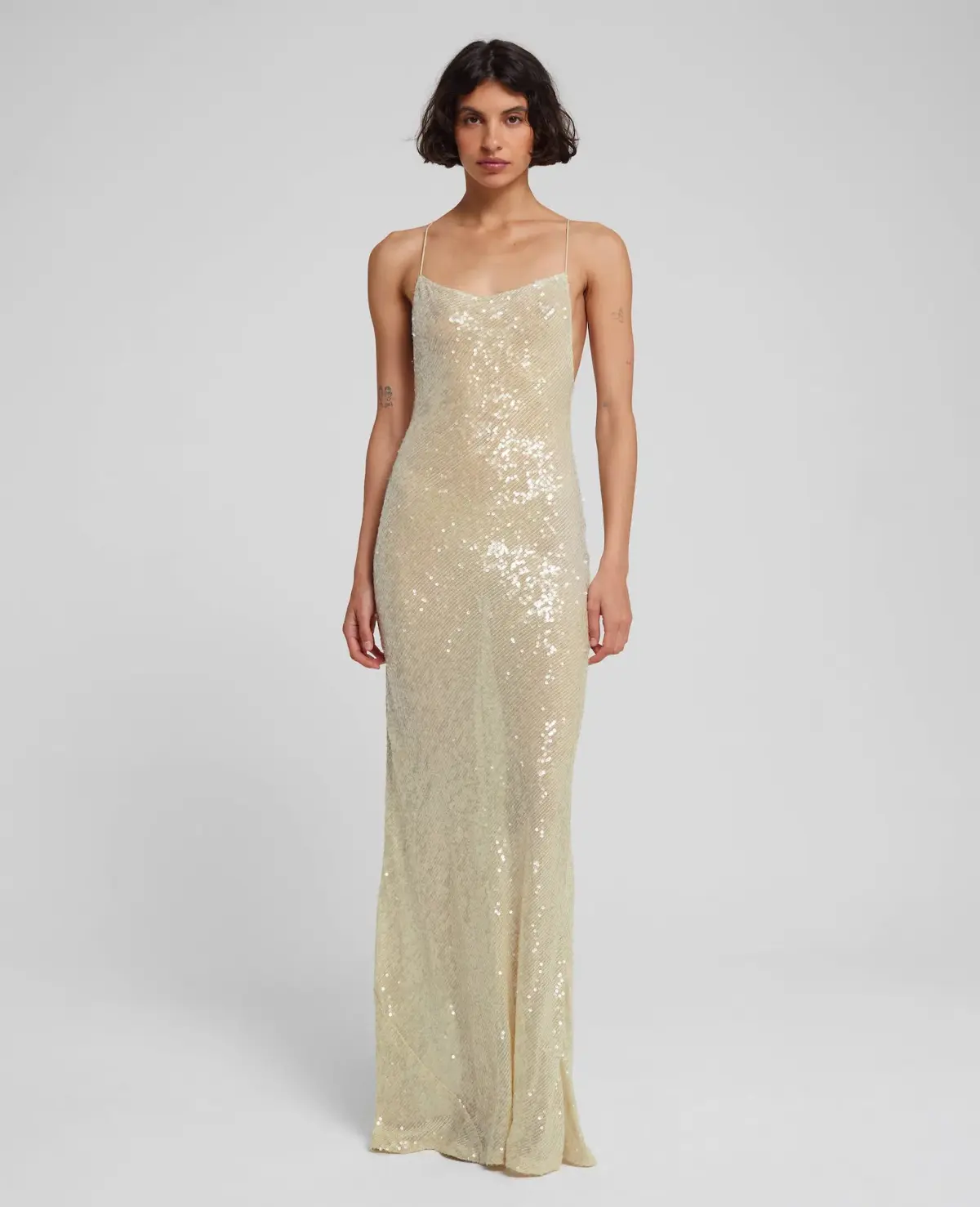 Rat & Boa Olympia Sequin Dress Ivory Size XXS / AU 4 - Image 1