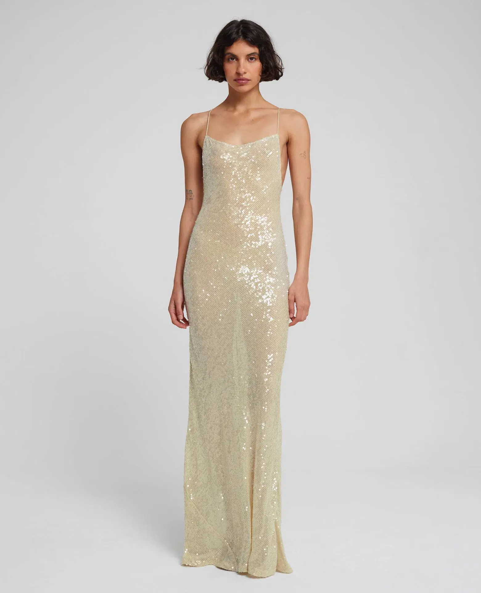 Rat & Boa Olympia Sequin Dress Ivory Size XXS / AU 4 - Image 1