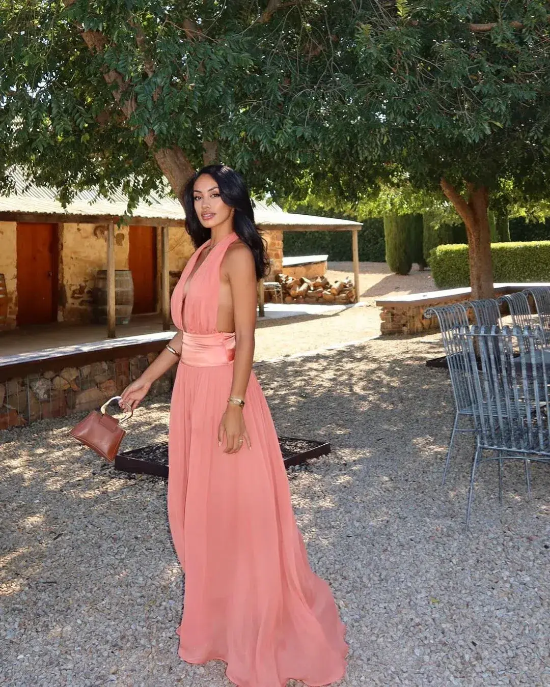 Arcina Ori Serena Dress Coral Size M/ AU 10 - Image 1