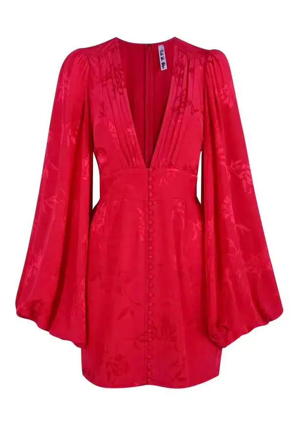 Rat & Boa Isabella MIni Dress Red Size S / AU 8 - Image 4