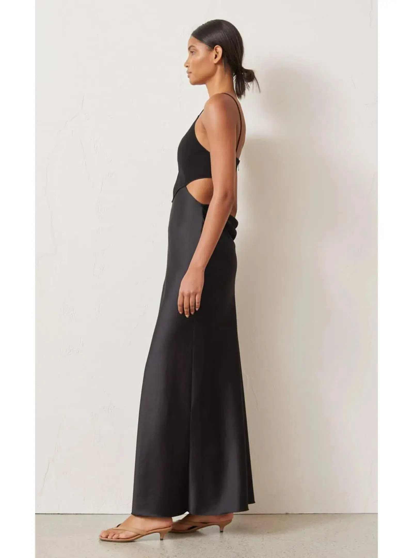 Bec & Bridge Seraphine Plunge Midi Dress Black Size 6 - Image 3