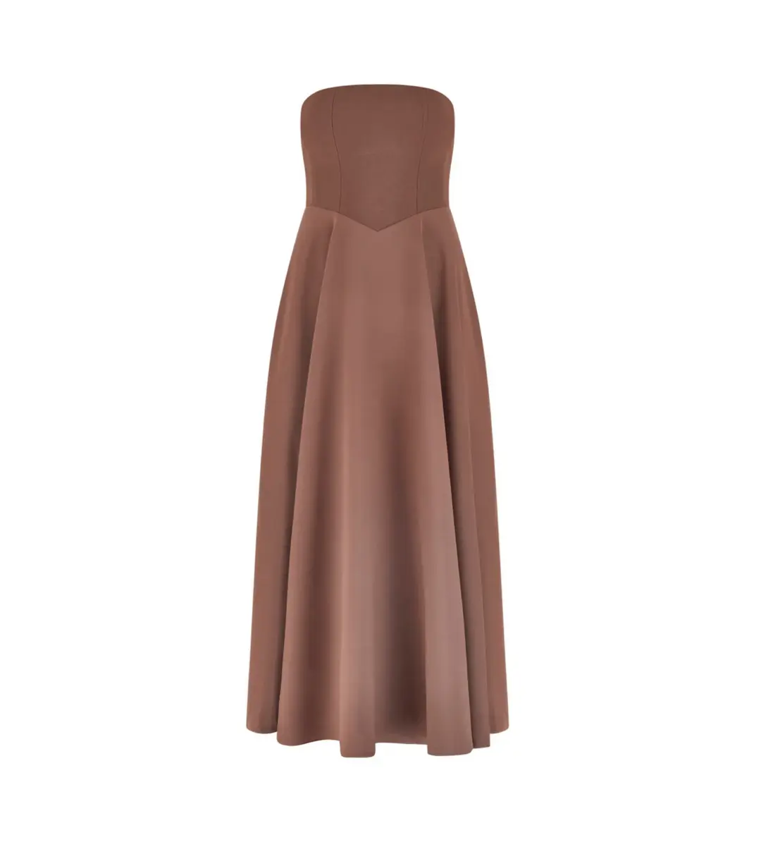 Odd Muse The Ultimate Muse Strapless Midi Dress Chocolate Size 10  for rent on The Volte - main image