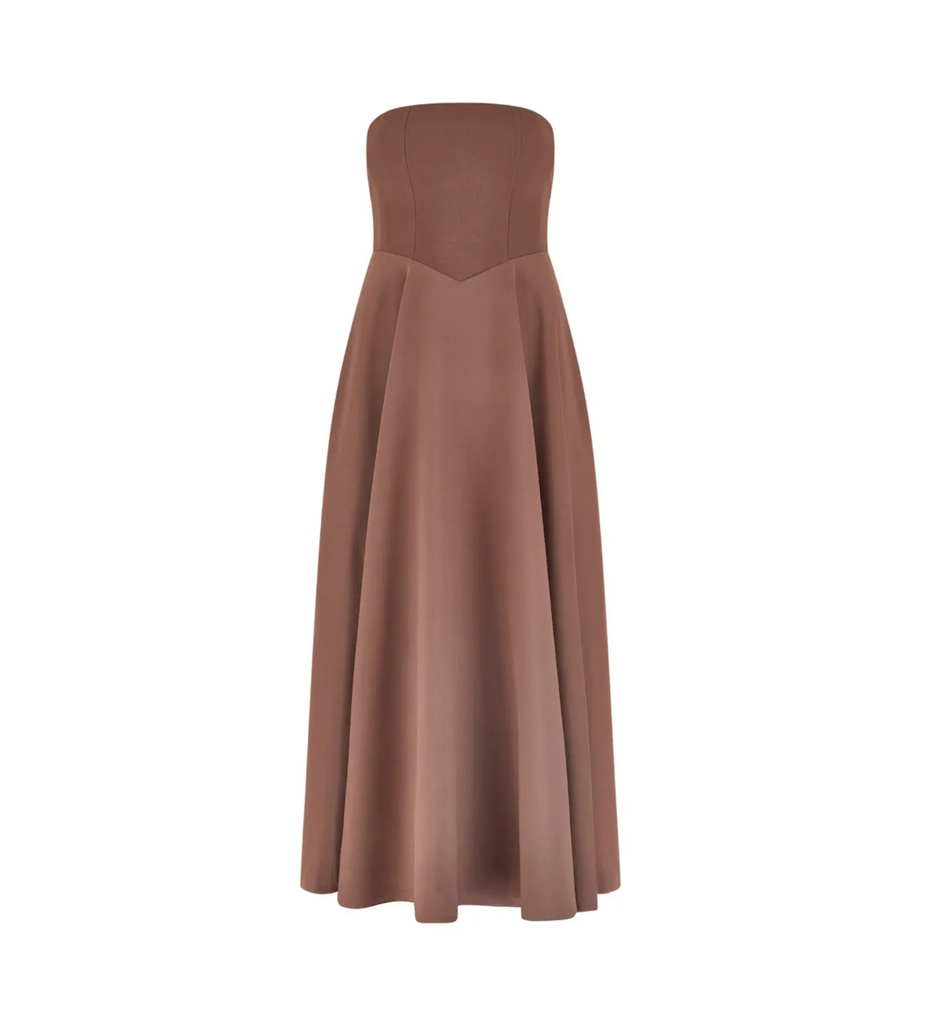 Odd Muse The Ultimate Muse Strapless Midi Dress Chocolate Size 10  - Image 3