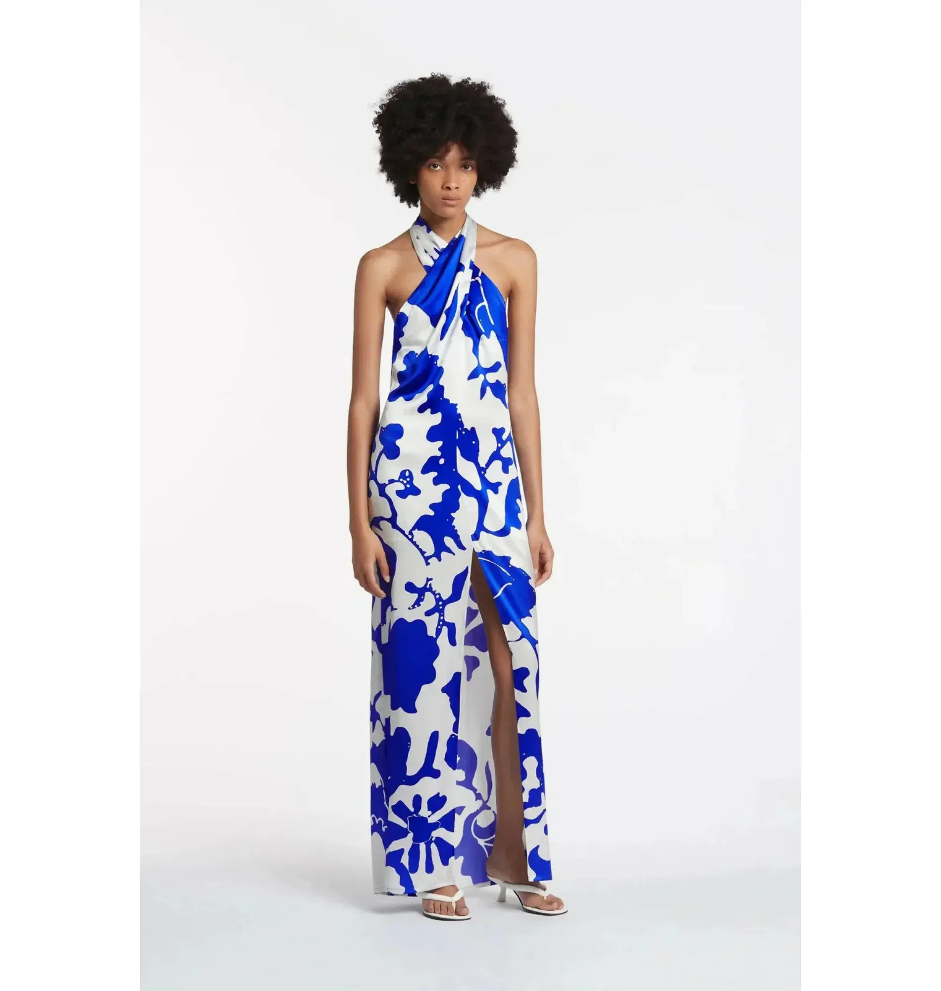 Sir the Label Esme Halter Dress Merce Abstract Print Size AU 6 - Image 1