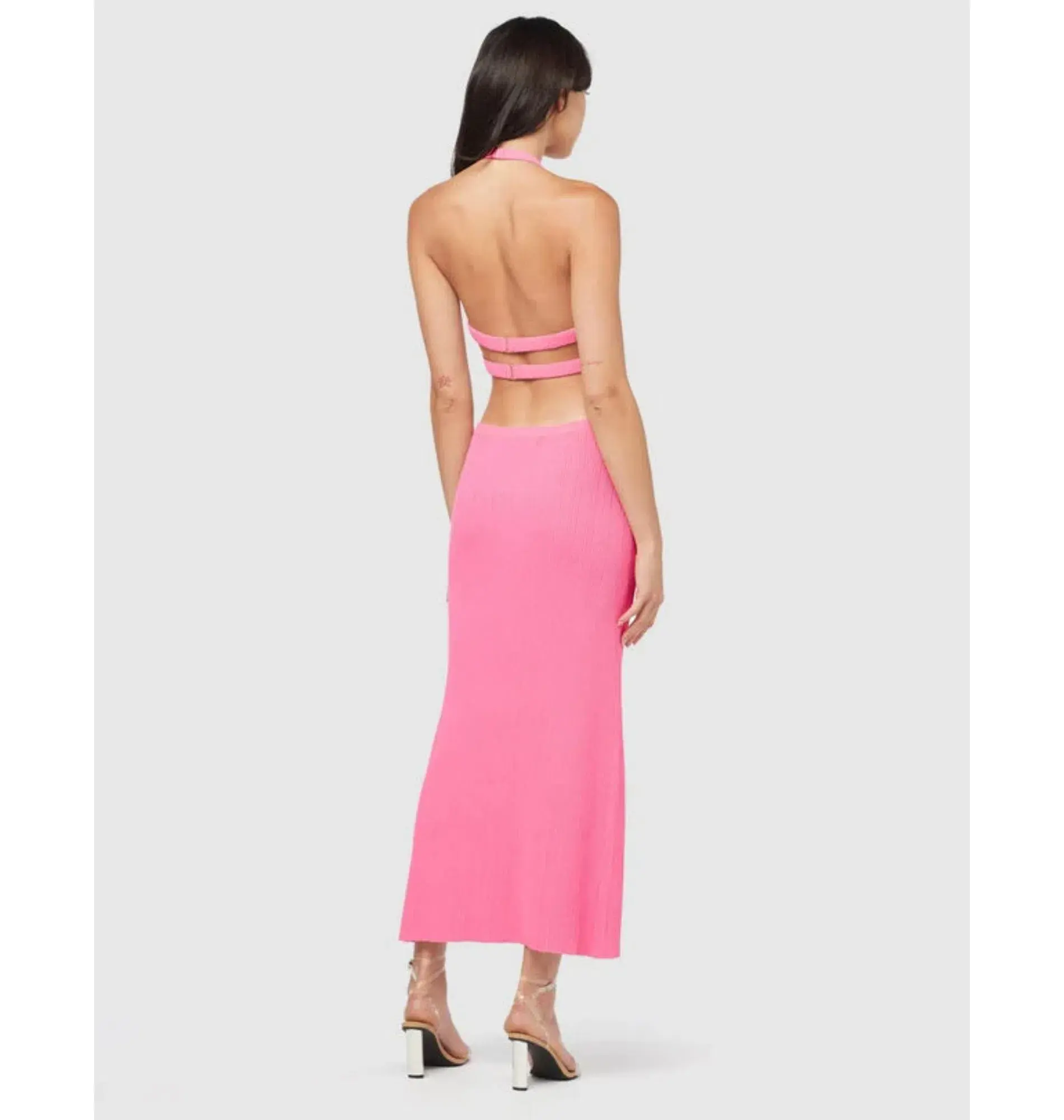 Manning Cartell Beyond Limits Knit Dress Pink Size AU 6 - Image 2