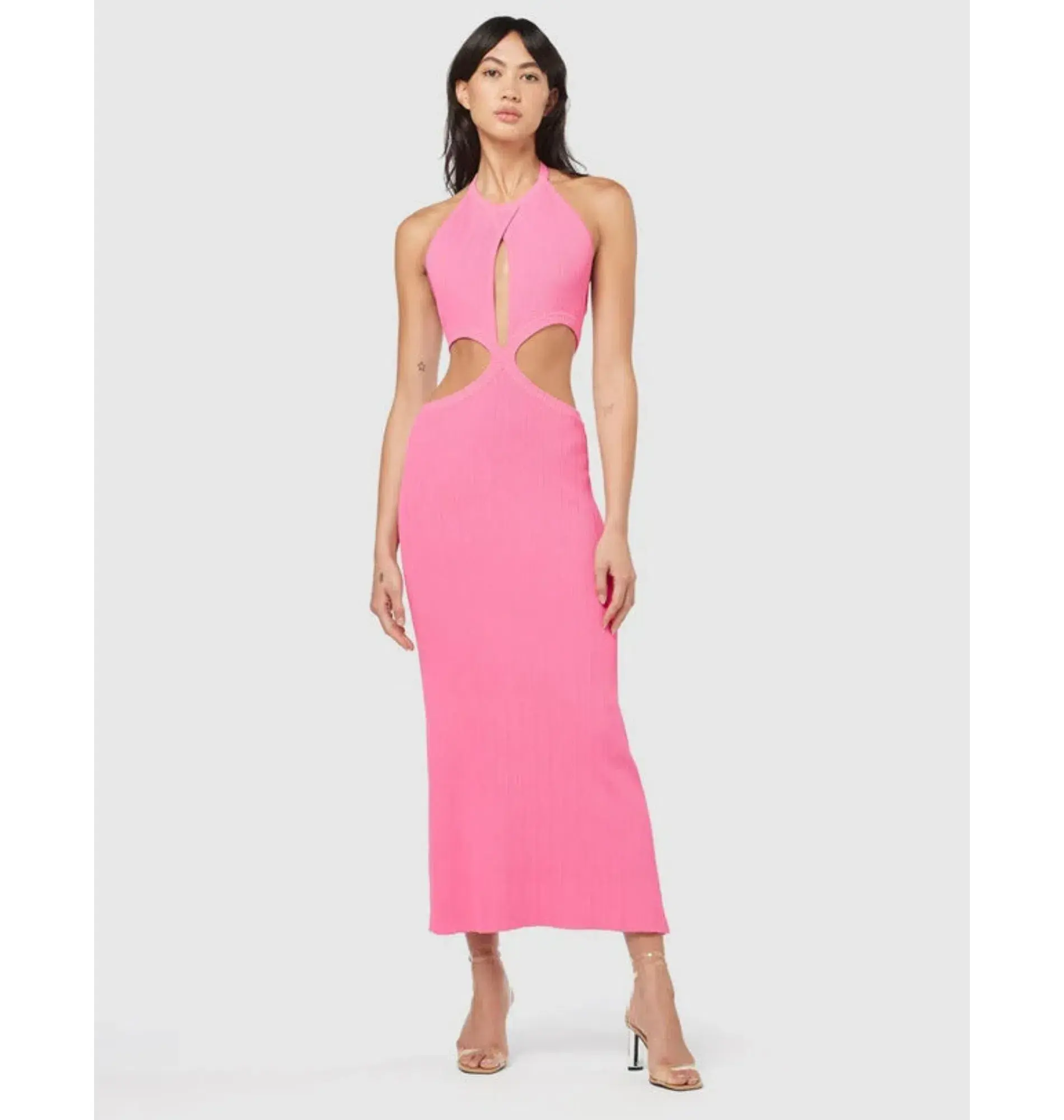 Manning Cartell Beyond Limits Knit Dress Pink Size AU 6 - Image 1