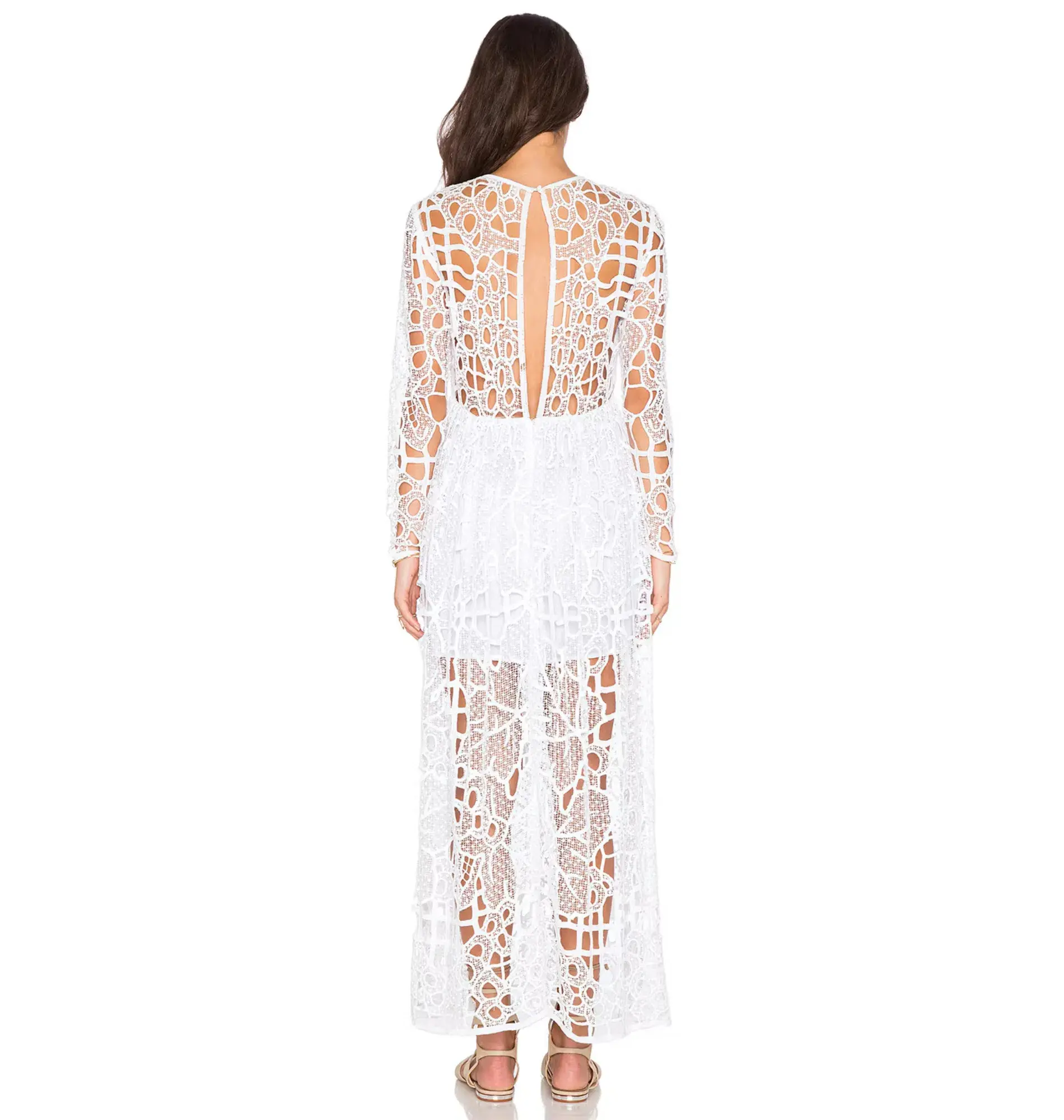 Alice McCall Burning Love Dress in White Leaf Size AU 8 - Image 2