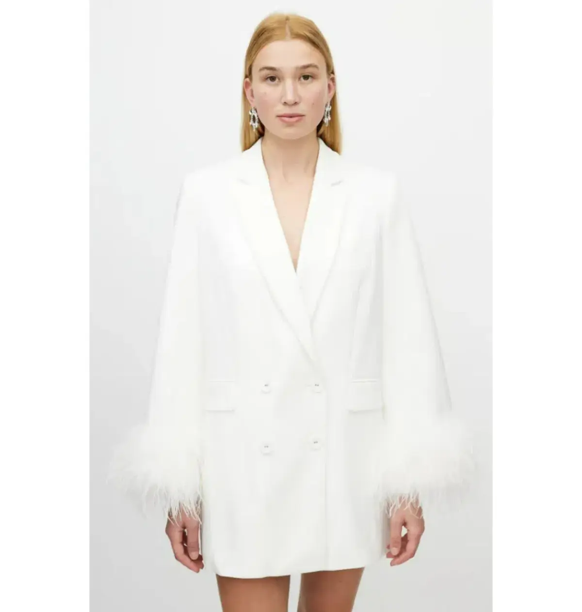 Rachel Gilbert Lincoln Blazer Dress White Size XS / AU 6  - Image 2