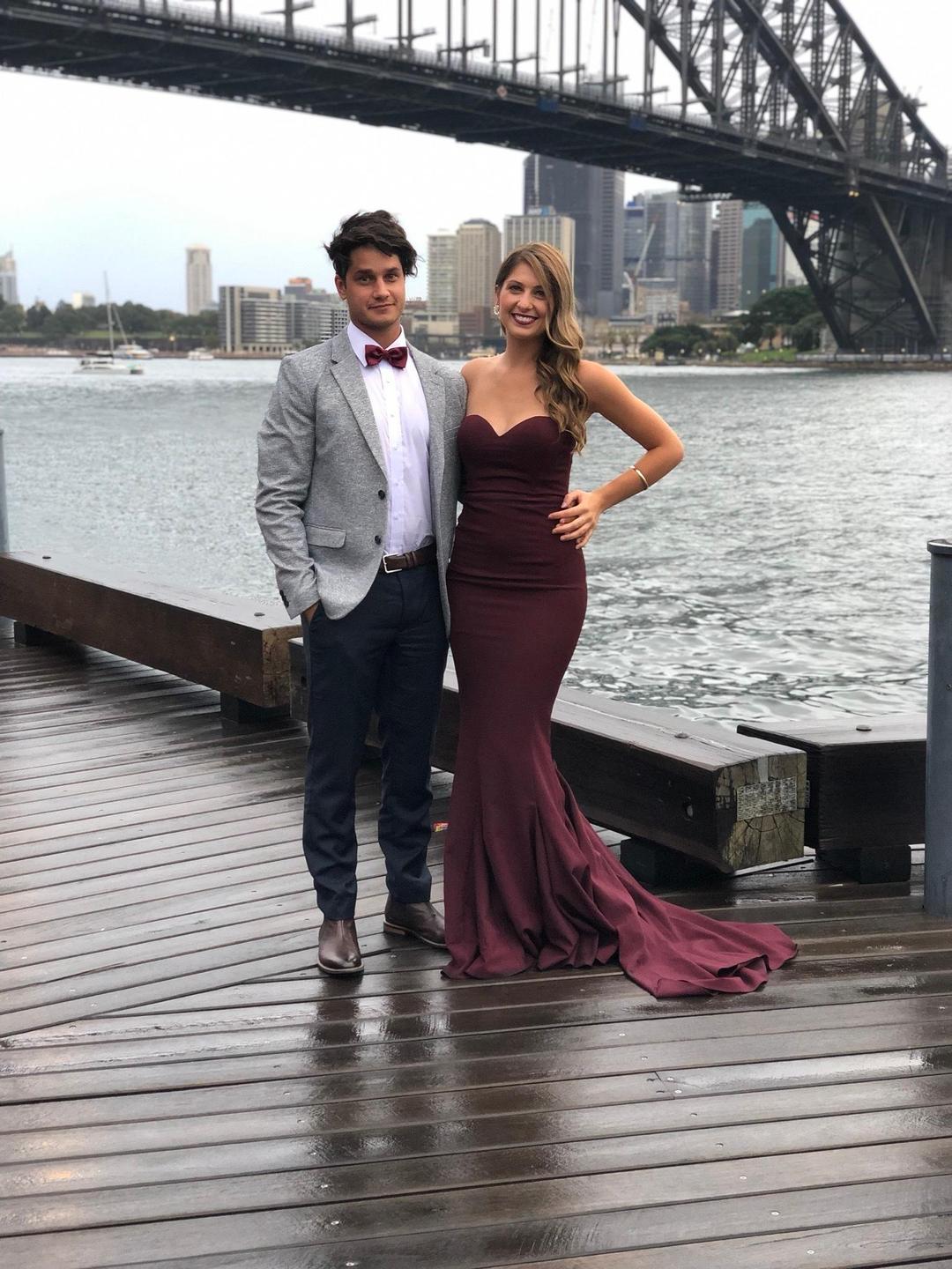 Elle Zeitoune Arianna Gown - Wine for rent on The Volte - main image