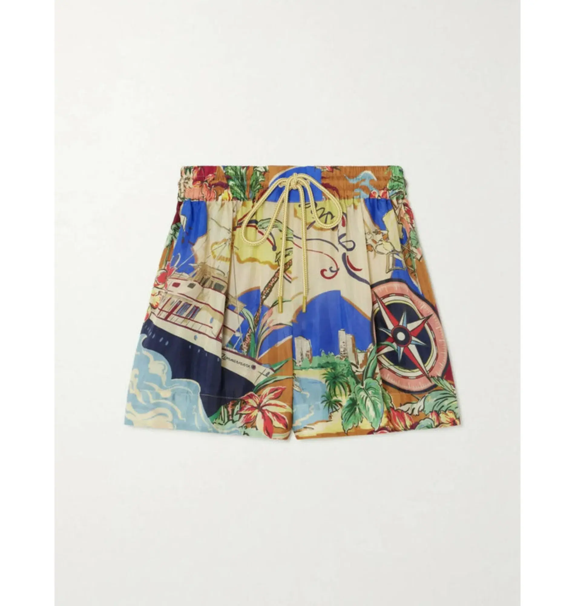 Zimmermann Alight Shorts And Shirt Set Natural Map Size 0P / AU 6 - Image 6