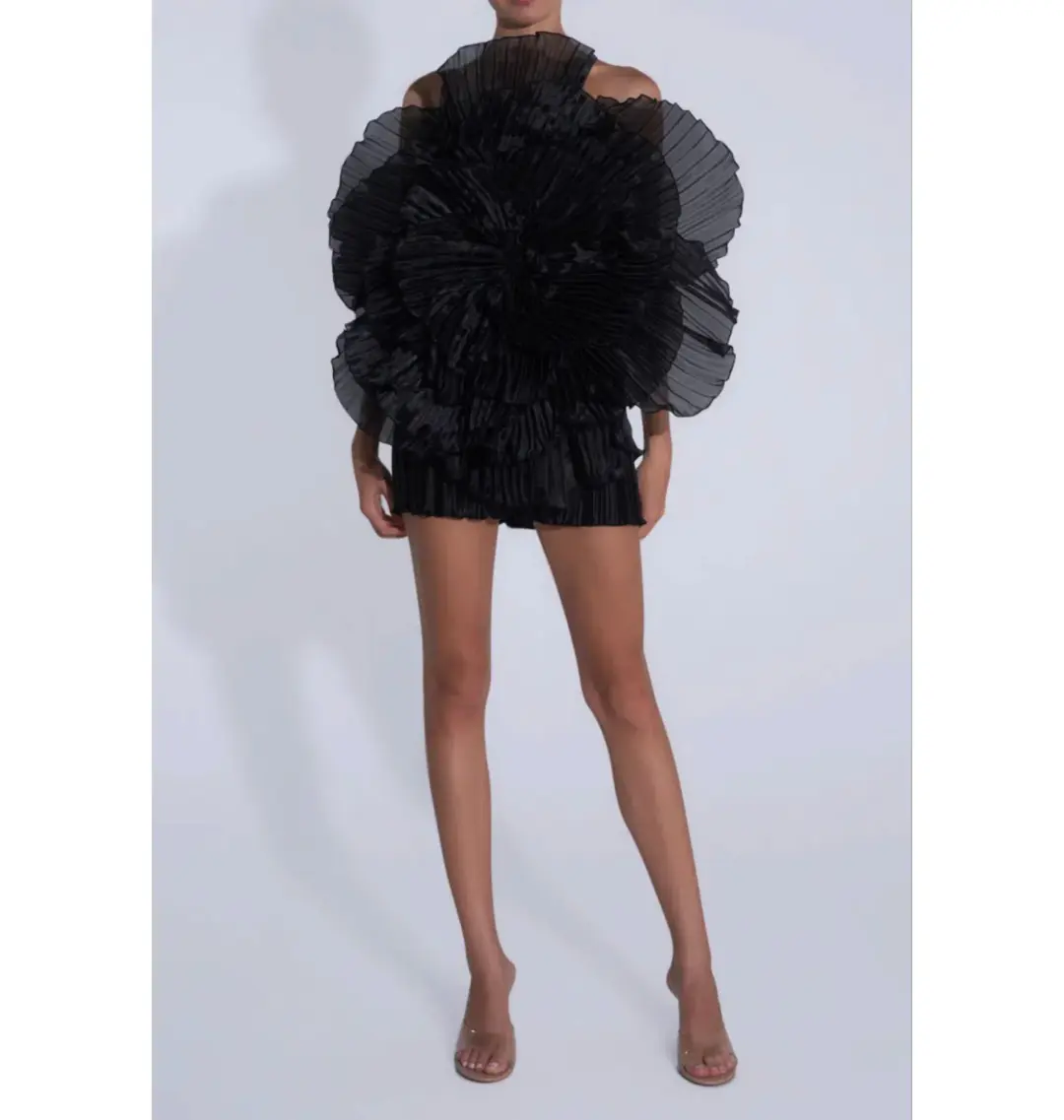 L'idee Fleur Mini Dress Noir Black Size AU 8  for rent on The Volte - main image