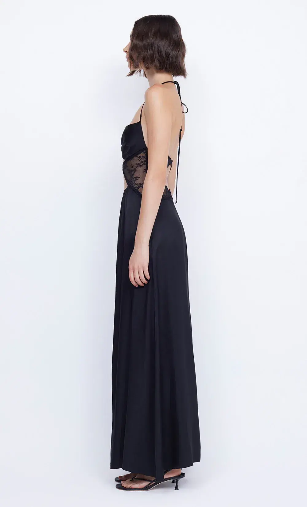 Bec and Bridge Santal Halter Maxi Dress Black Size 6 - Image 2