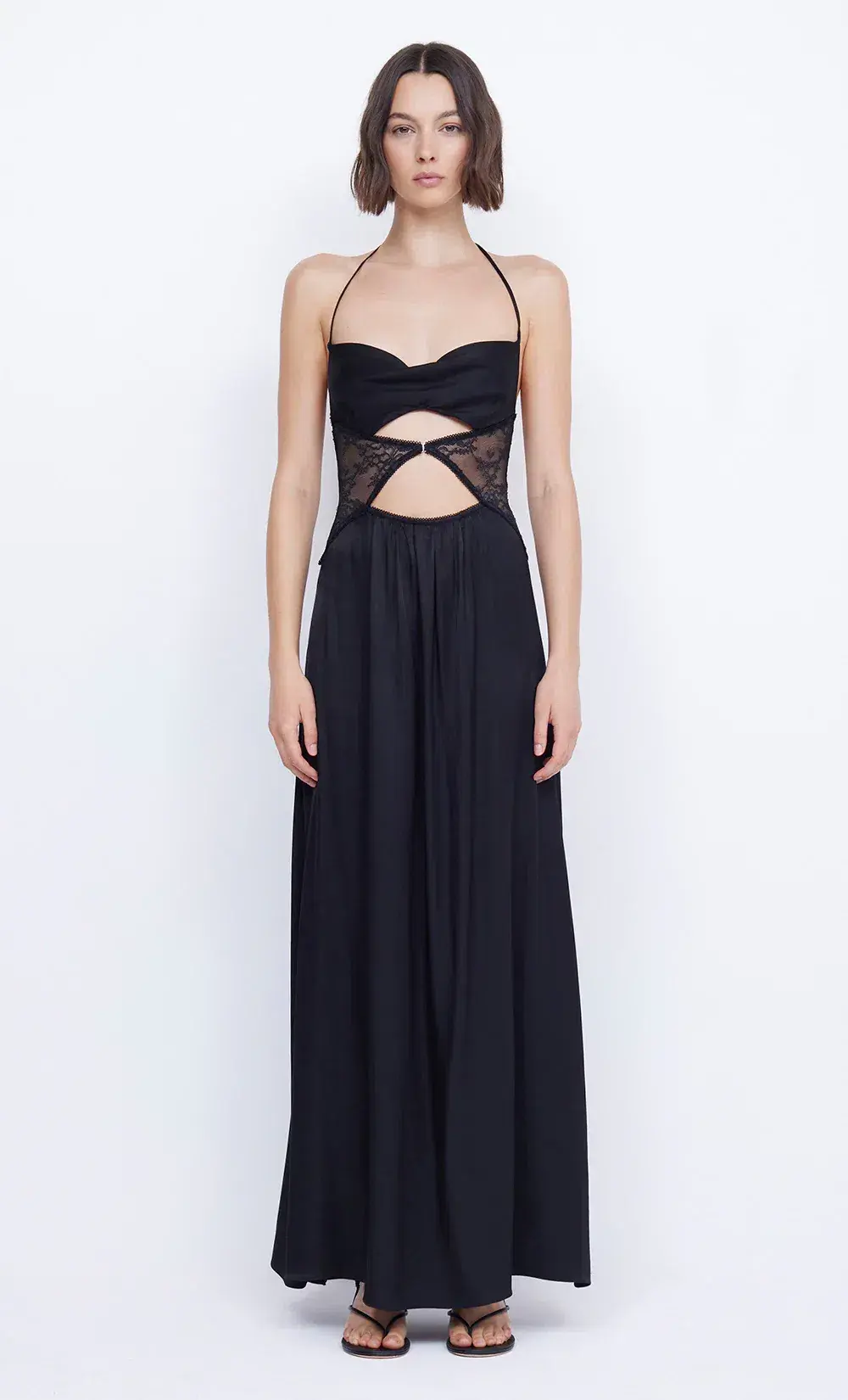 Bec and Bridge Santal Halter Maxi Dress Black Size 6 - Image 4