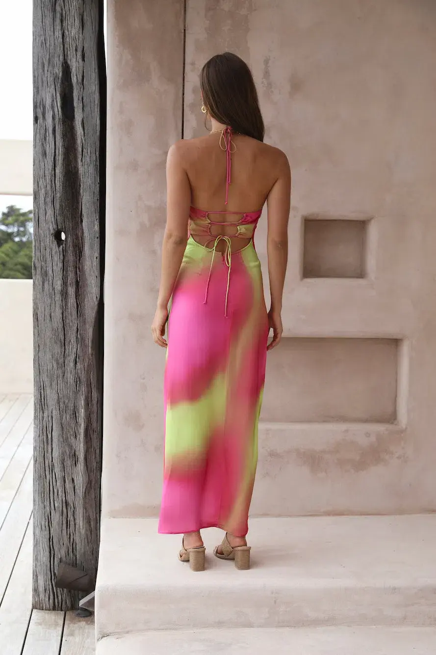The Wolf Gang Makena Maxi Dress Pink Size 8 - Image 3