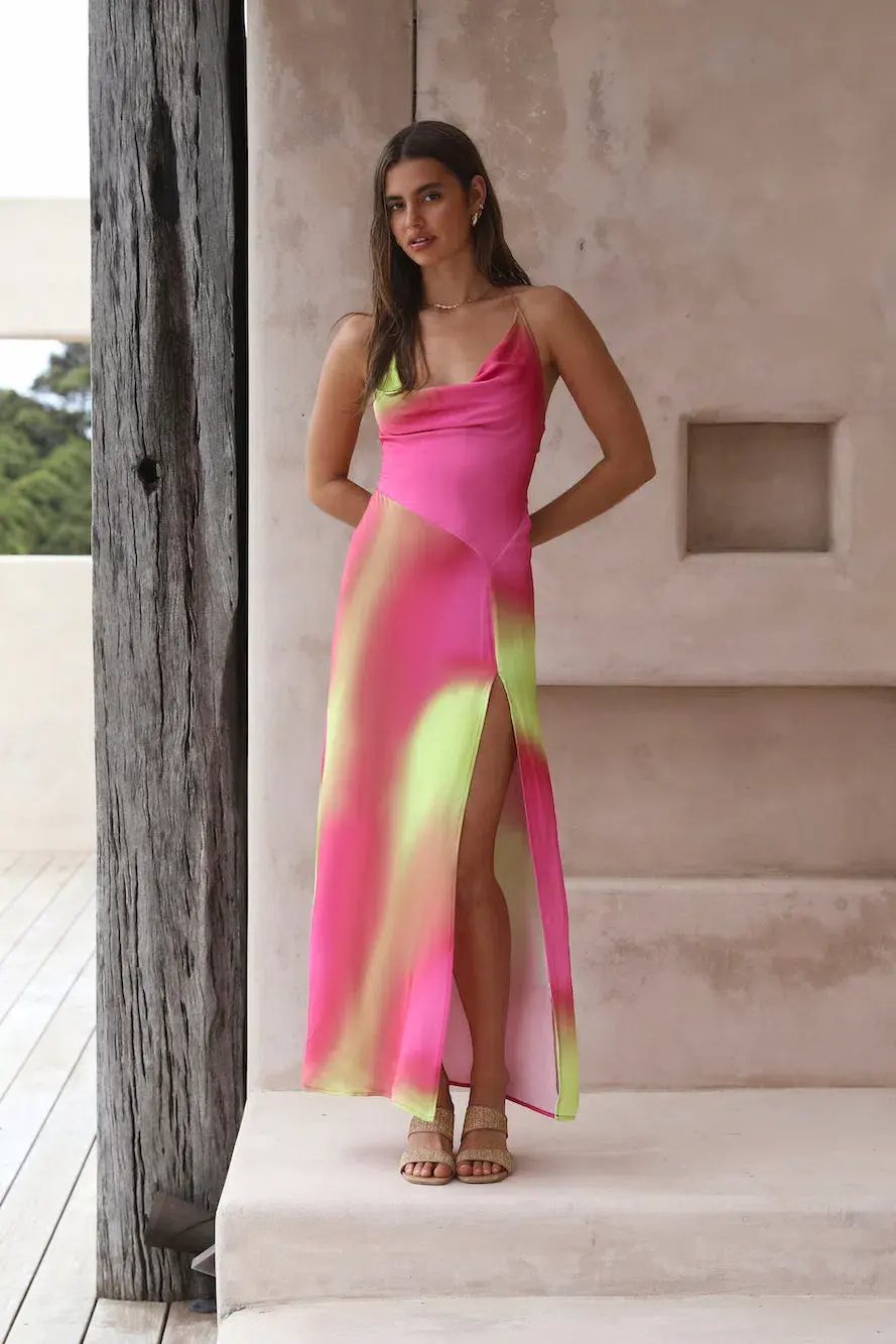 The Wolf Gang Makena Maxi Dress Pink Size 8 - Image 2