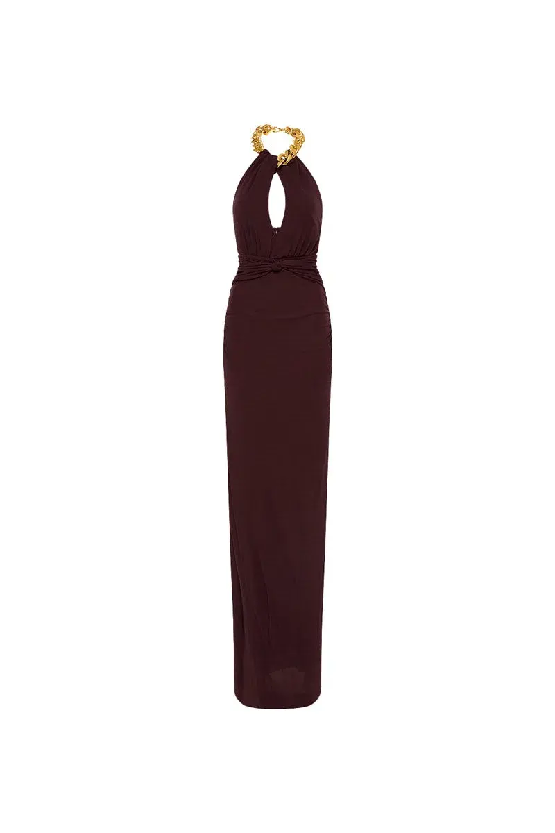 Rebecca Vallance Phoenix Gown Chocolate Brown Size 6 - Image 6